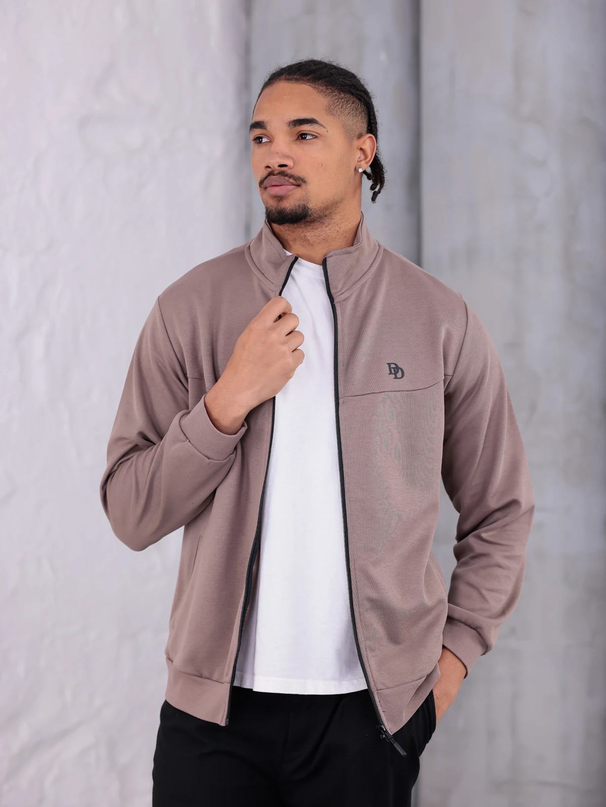 DOUBLE FACE YAKALI CEKET - Vizon