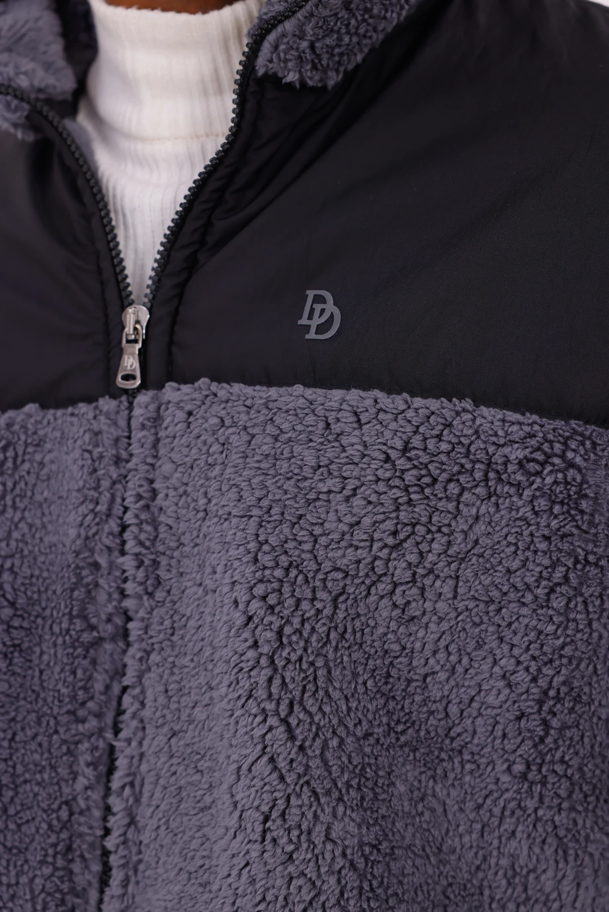 SUNİ KUZU ROBALI CEKET