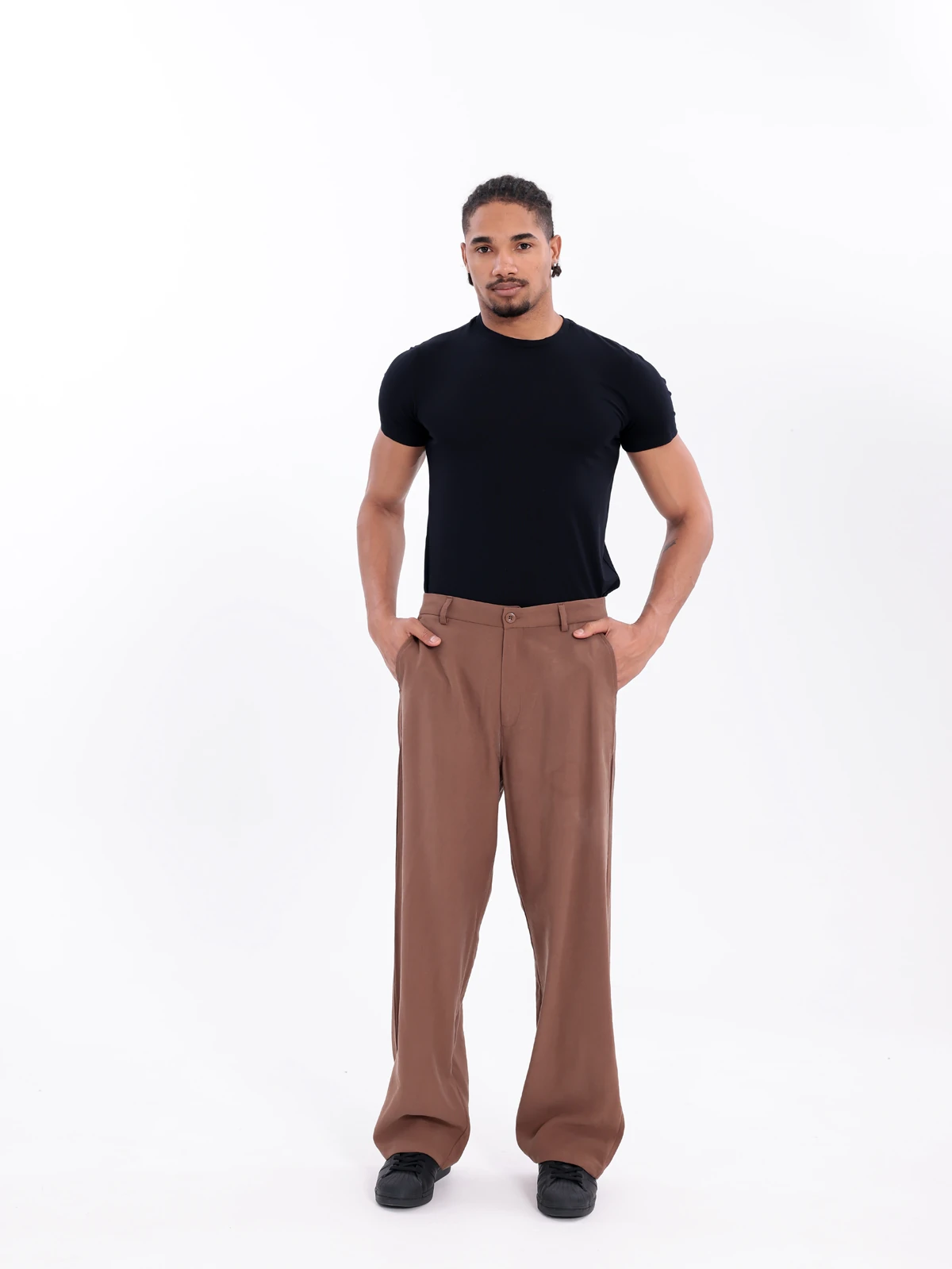 MODAL BAGGY PANTOLON - Kahve