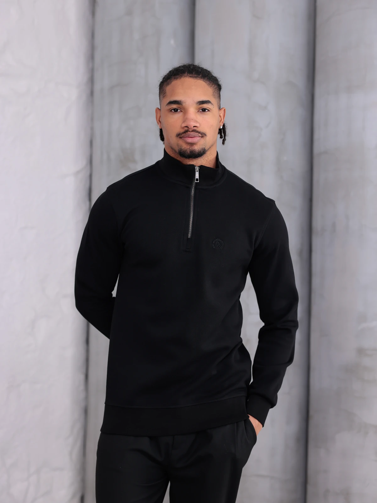 PİKE YARIM FERMUARLI SWEATSHIRT