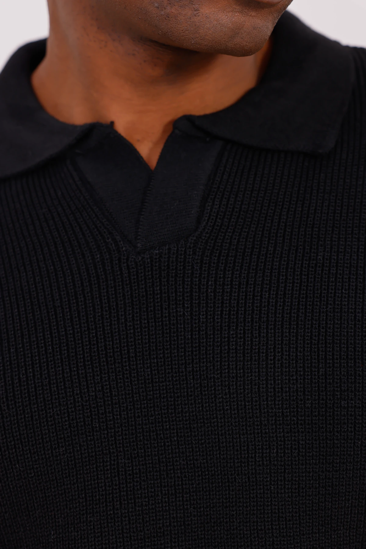 V YAKA ÖRGÜLÜ KAZAK