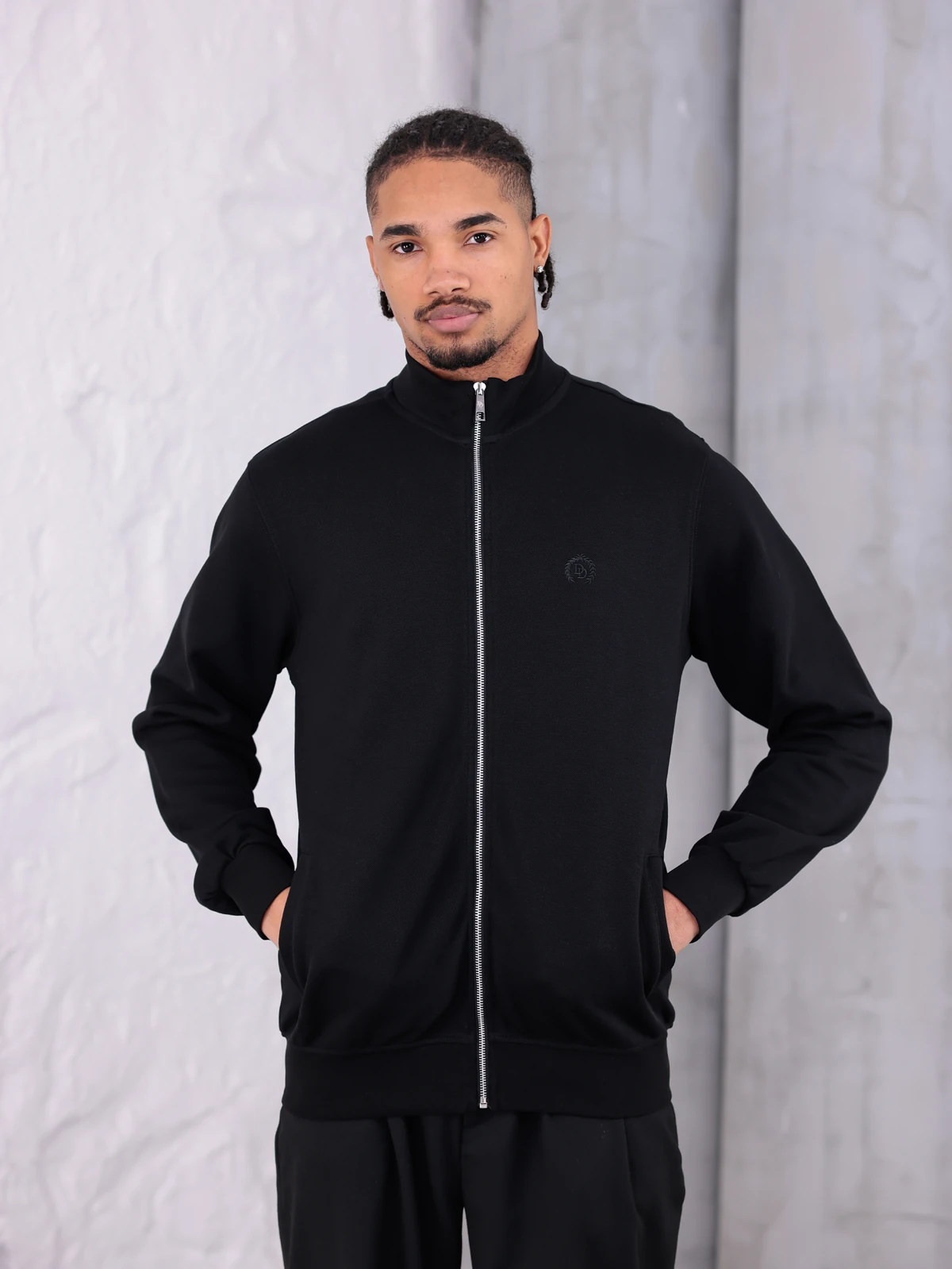 PİKE YAKALI FERMUARLI CEKET