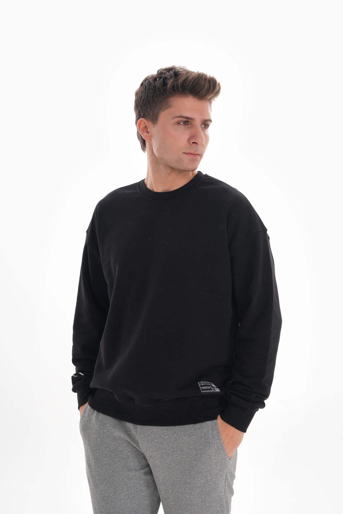 NOTE OVERSIZE SIFIR YAKA SWEATSHIRT