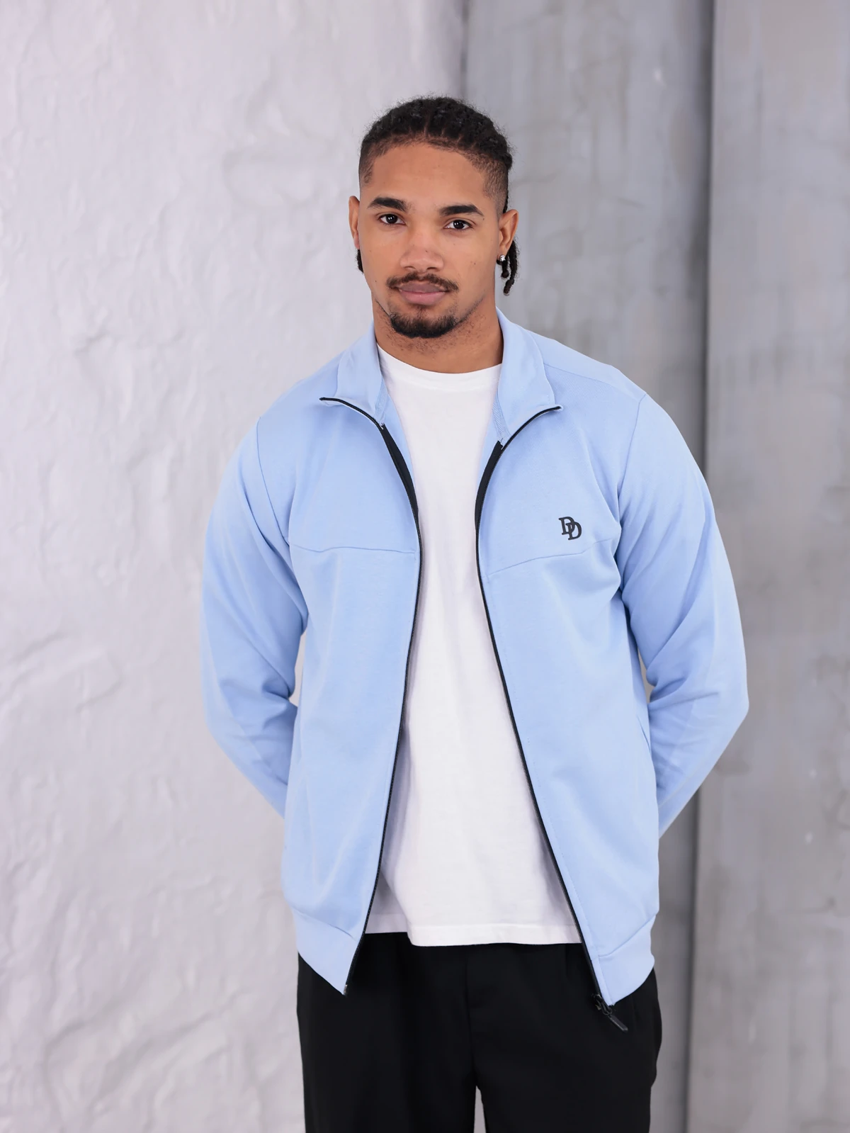 DOUBLE FACE YAKALI CEKET - Buz Mavi