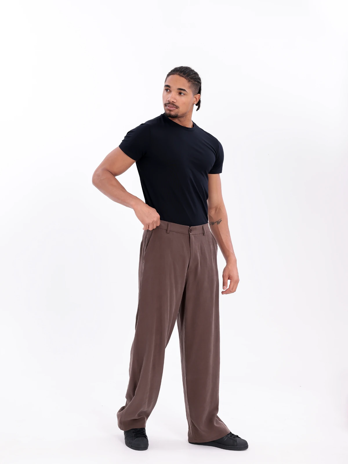 MODAL BAGGY PANTOLON - Vizon