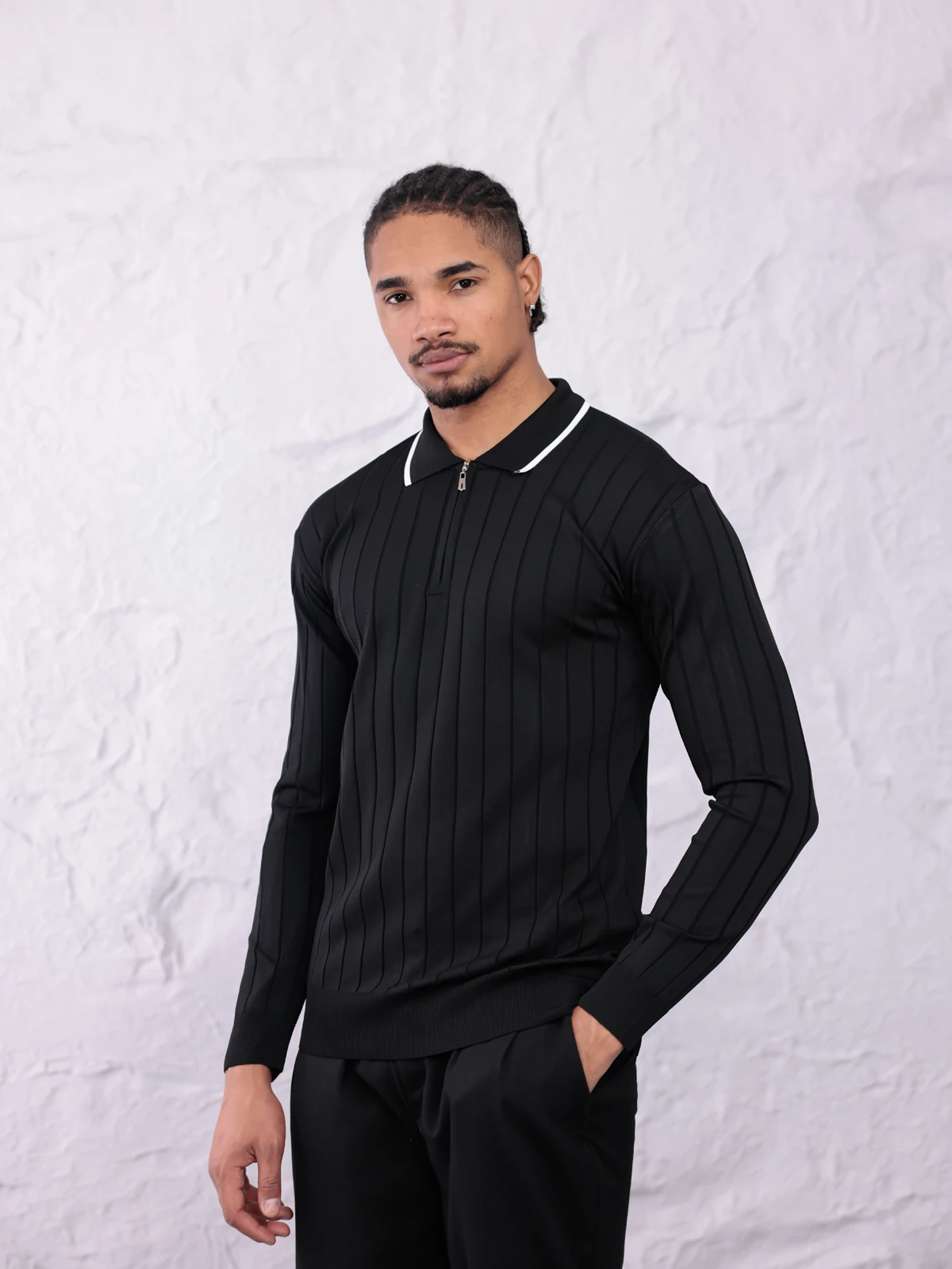 YARIM FERMUARLI FİTİLLİ KAZAK