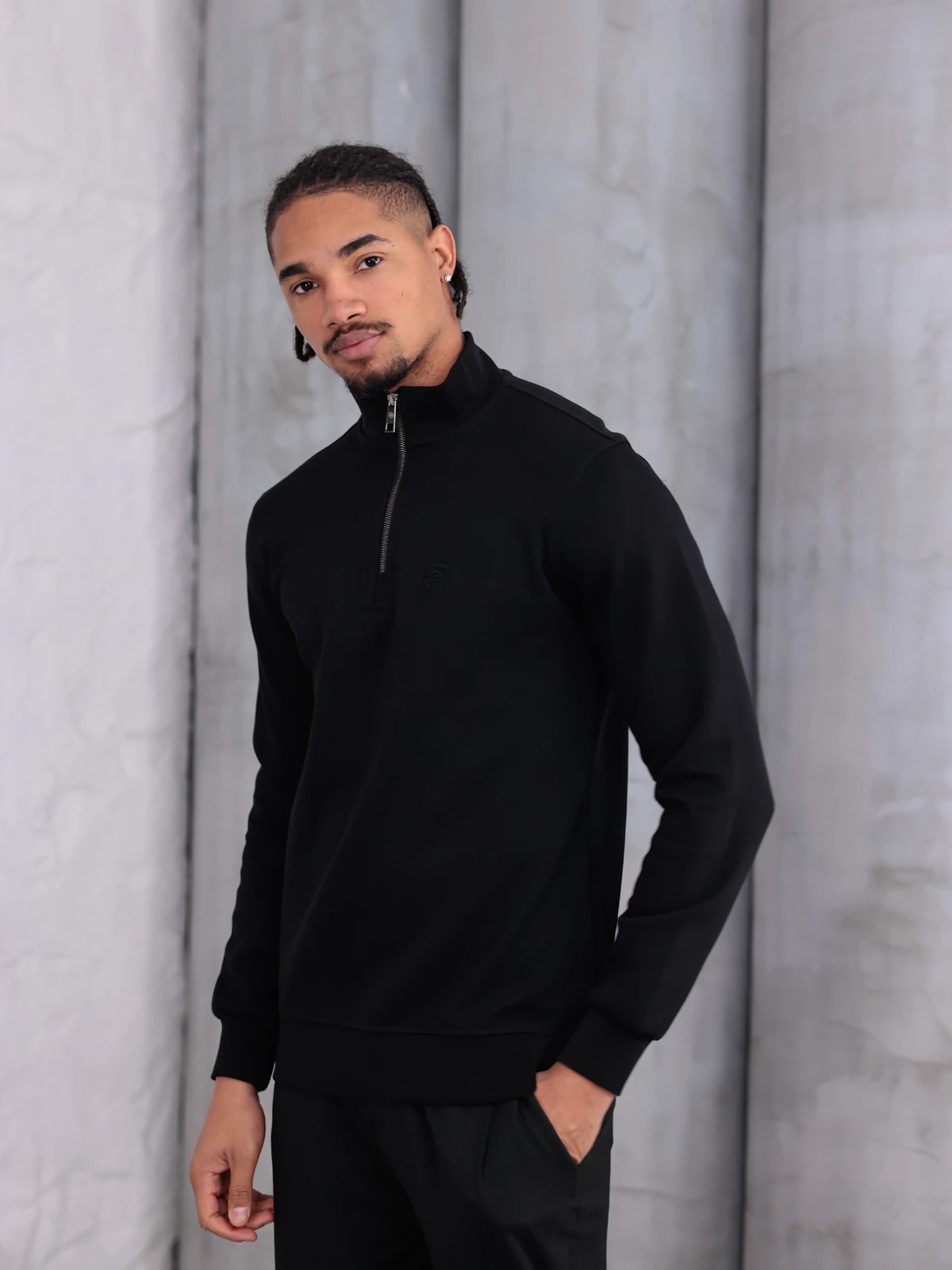 PİKE YARIM FERMUARLI SWEATSHIRT