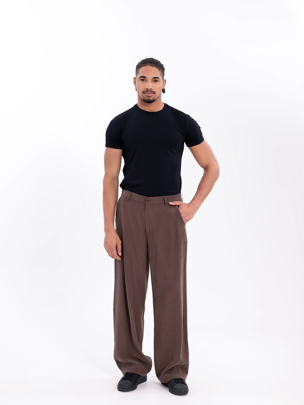 MODAL BAGGY PANTOLON - Vizon
