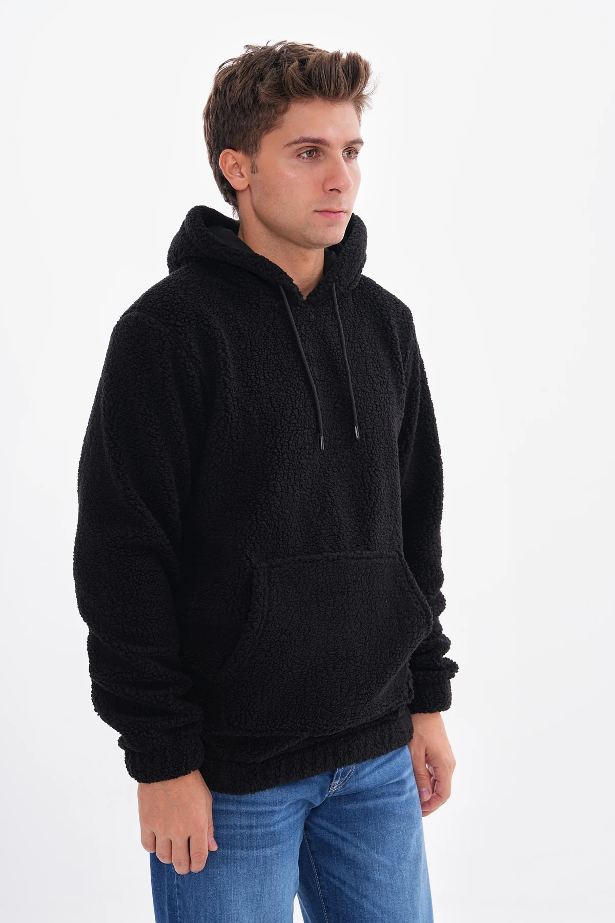 SUNİ KUZU OVERSIZE SWEATSHIRT