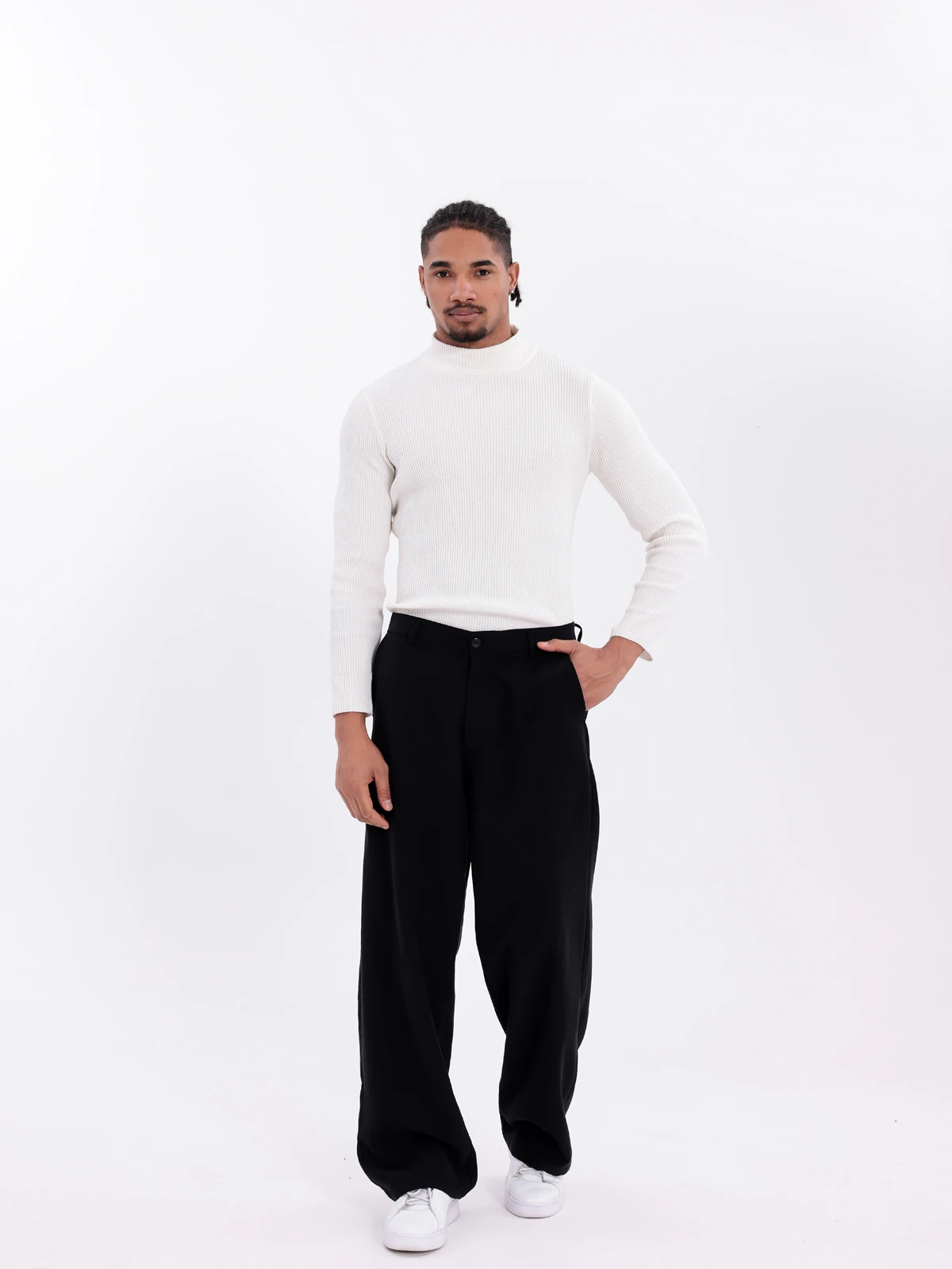 MODAL BAGGY PANTOLON - Siyah