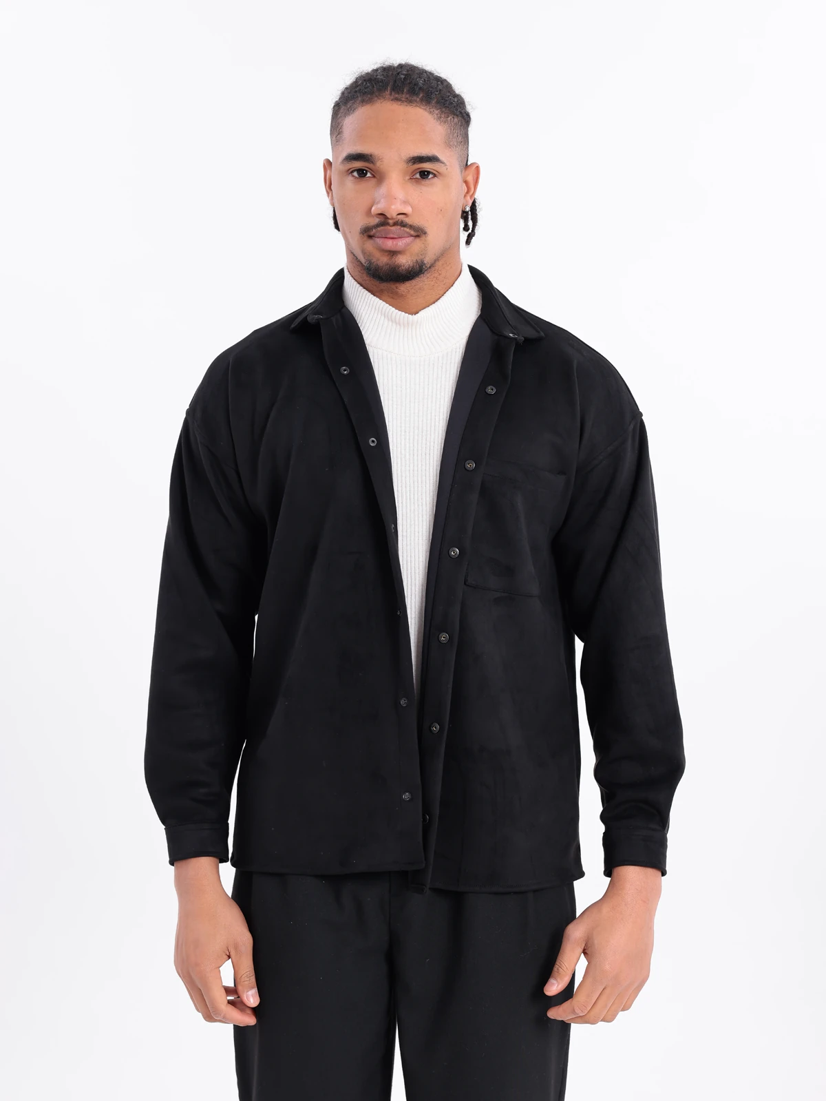 SUNİ SÜET DÜĞMELİ CEKET