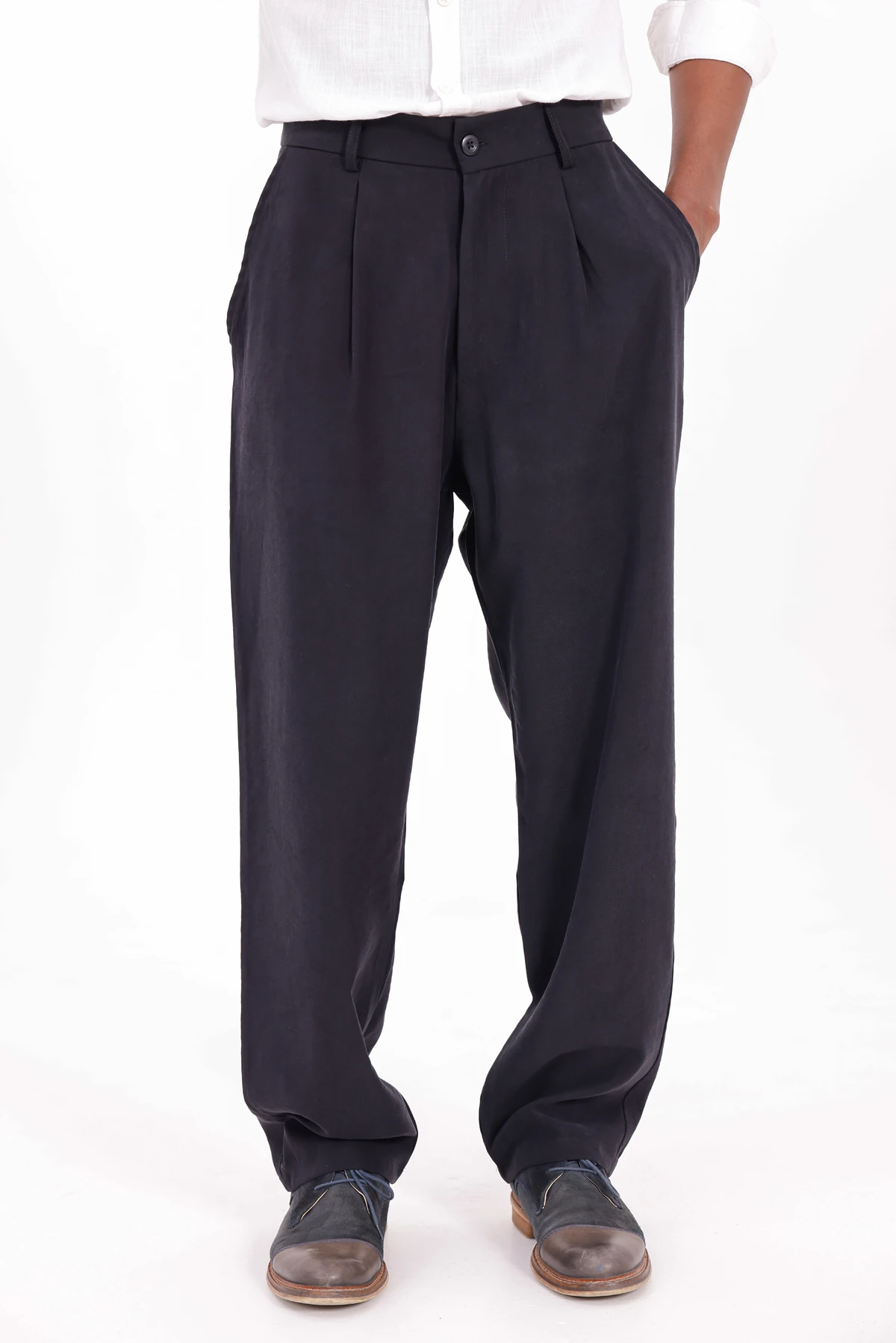 MODAL BAGGY PİLELİ PANTOLON