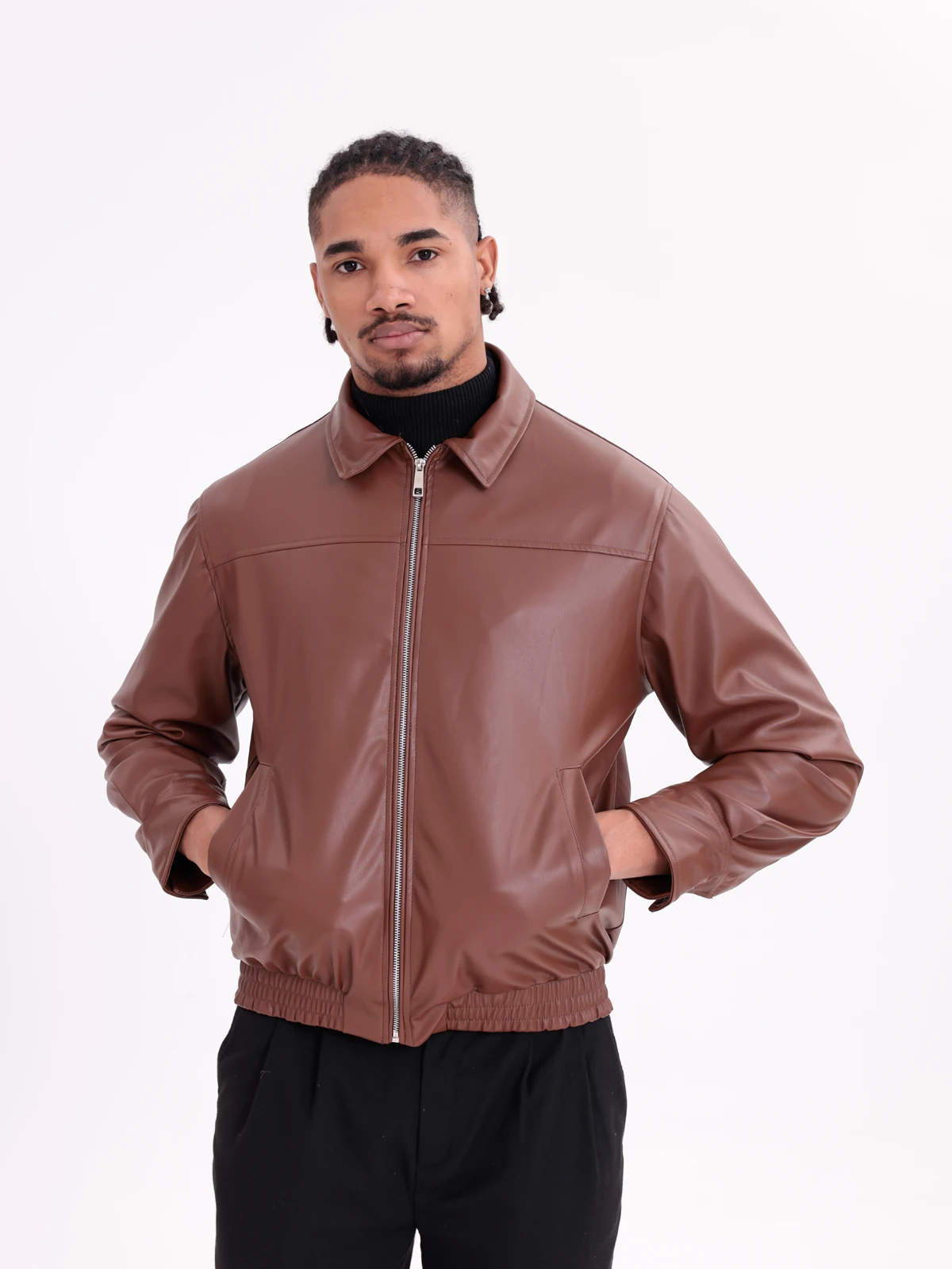 SUNİ DERİ BOMBER CEKET