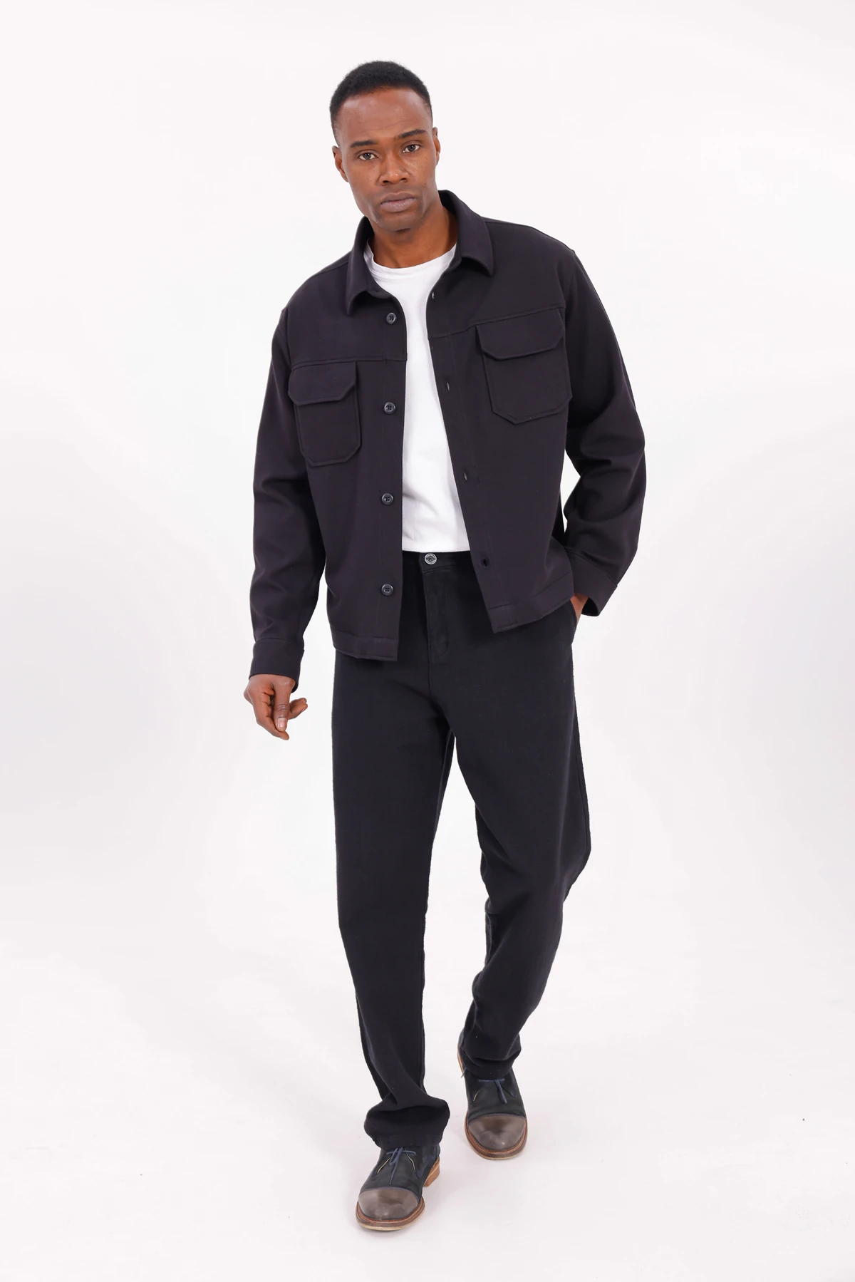 MONTELLA DÜĞMELİ CEKET - Siyah