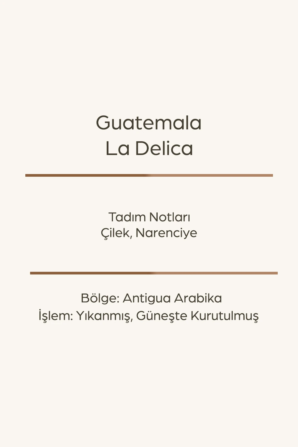 Guatemala La Delica