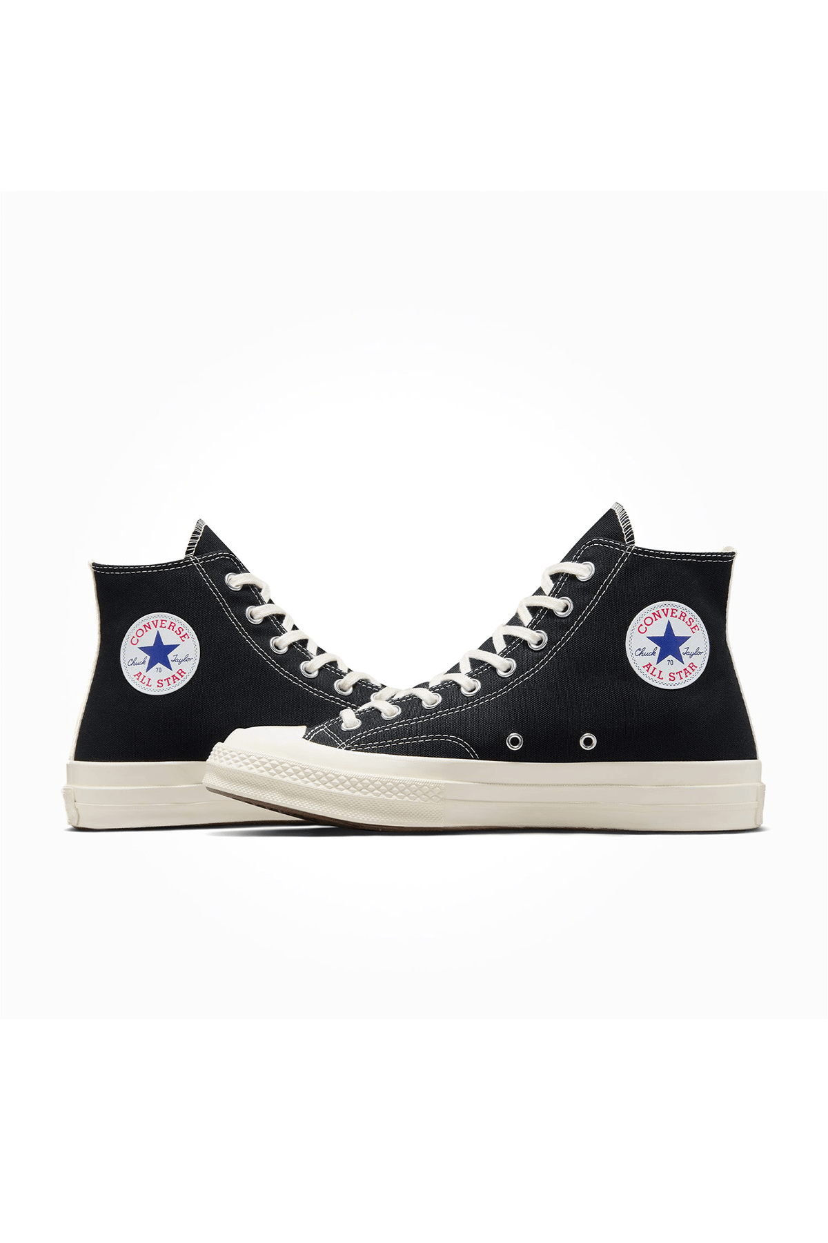 X Comme Des Garçons Play Chuck Uzun Siyah Sneakers
