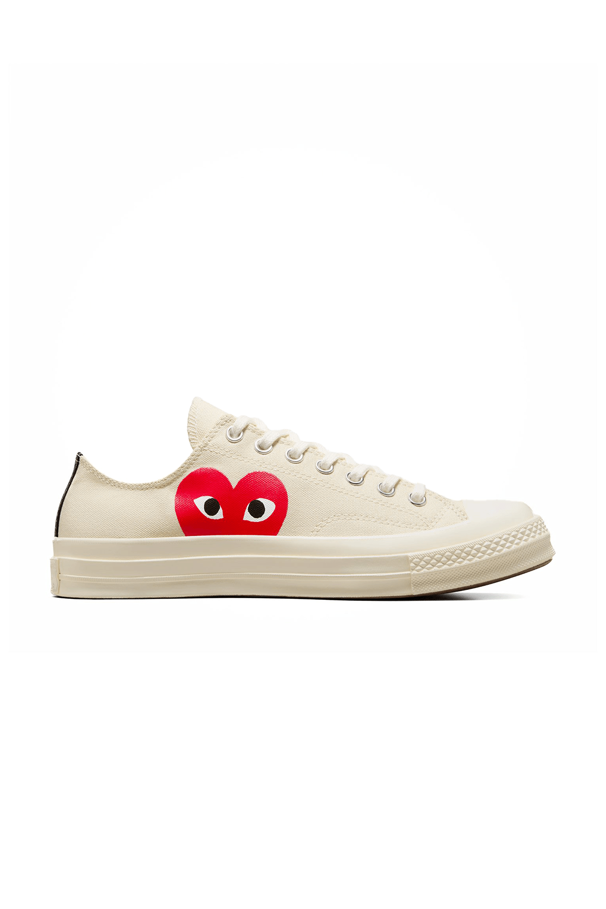 X Comme Des Garçons Play Chuck Kısa Bej Sneakers