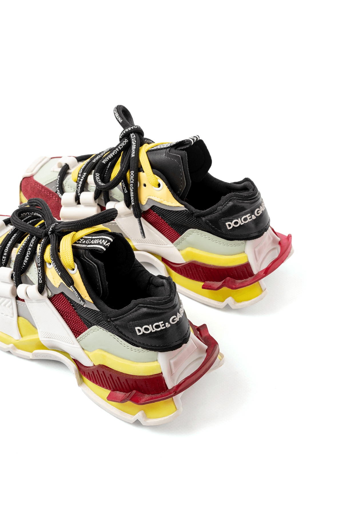 D&G Space Bordo Beyaz Sarı Sneakers