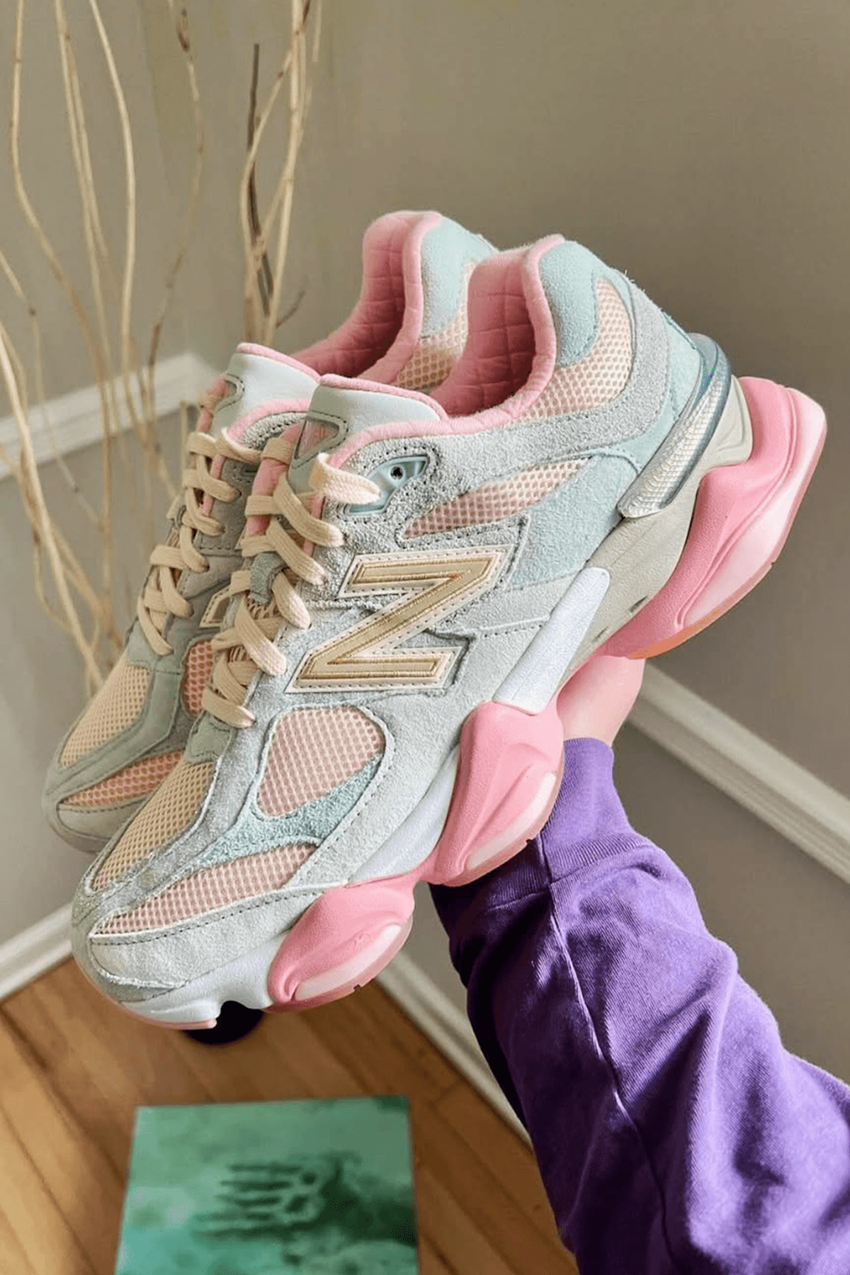 9060 Baby Shower Blue Sneakers
