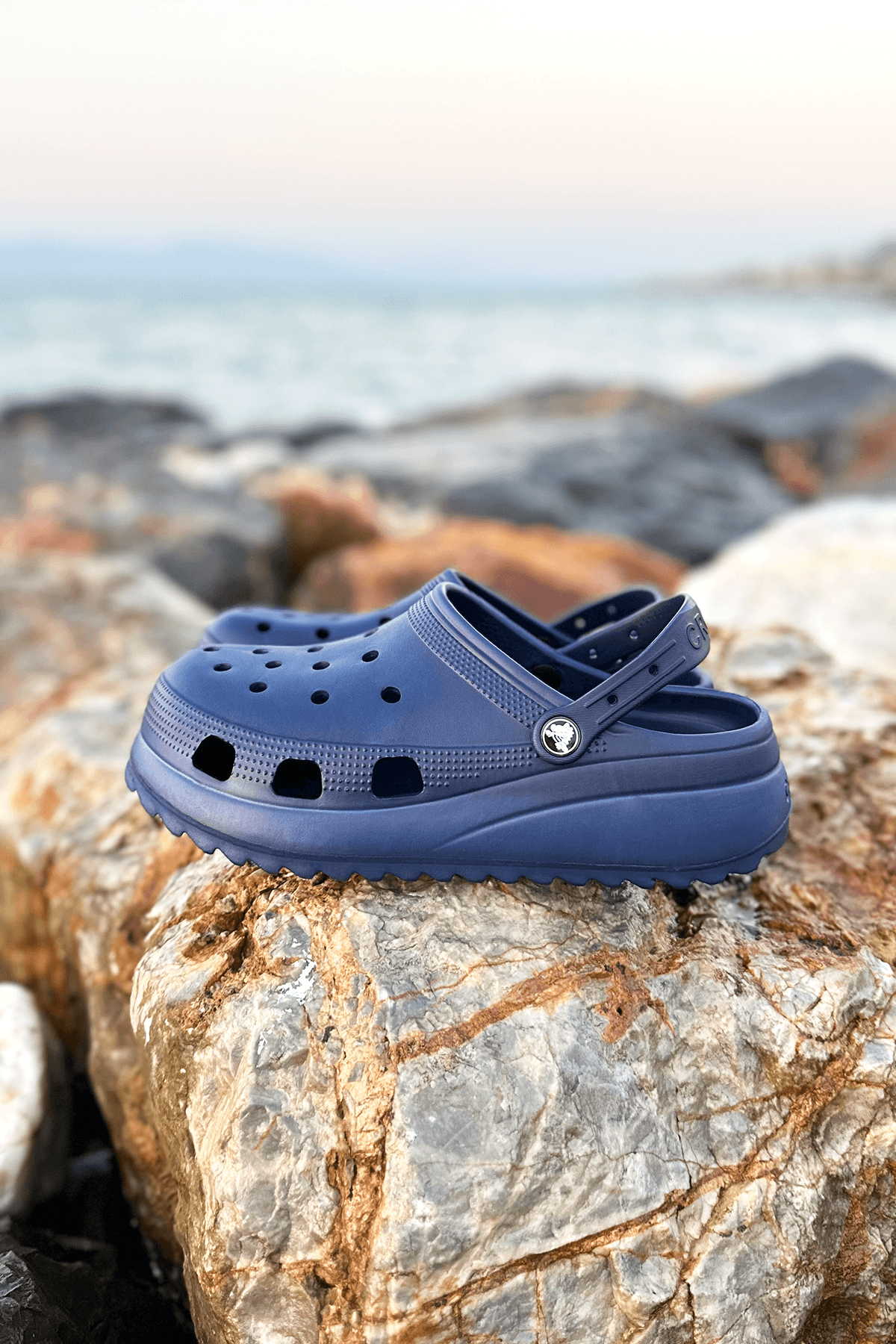 Classic Platform Clog Lacivert Terlik