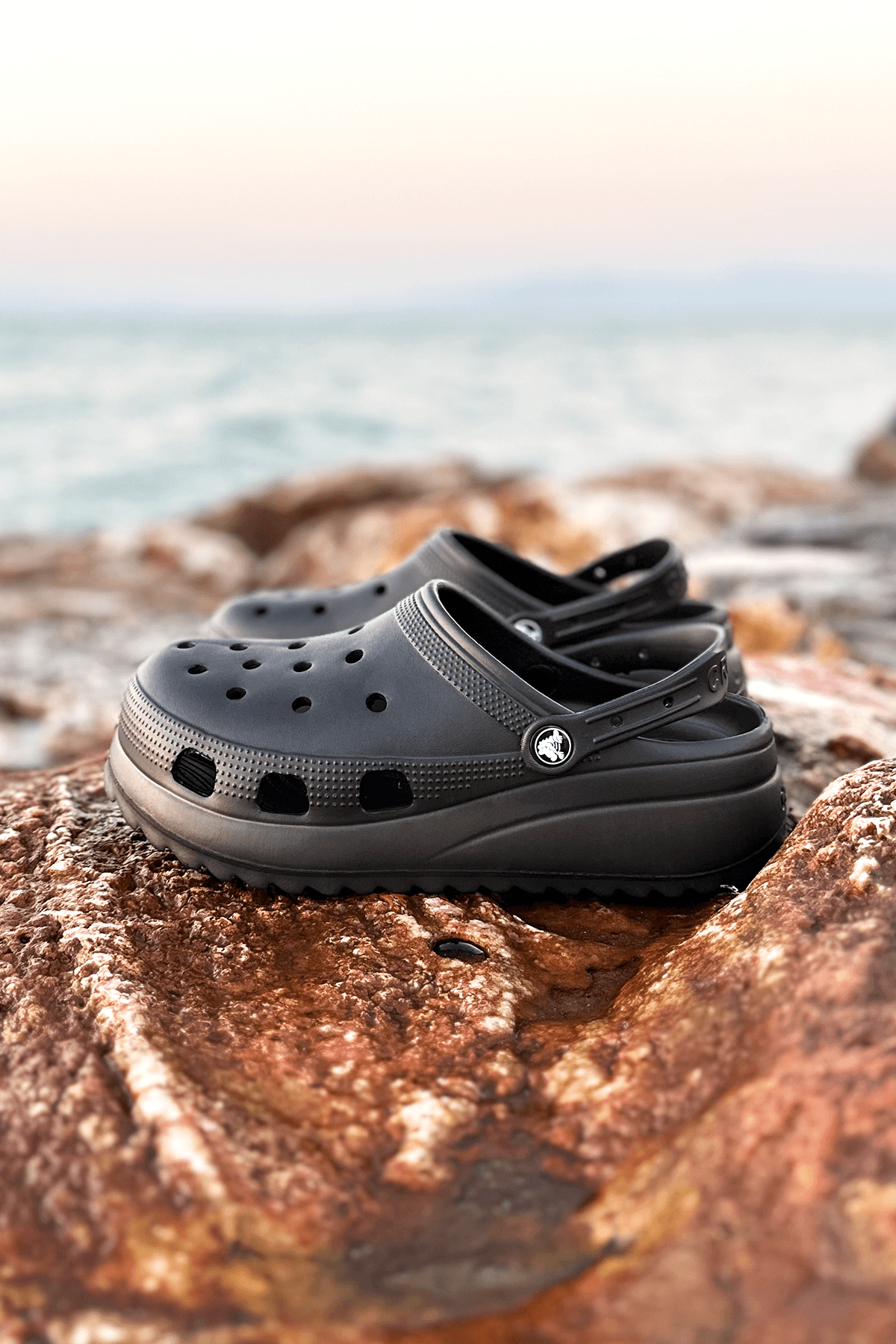 Classic Platform Clog Siyah Terlik