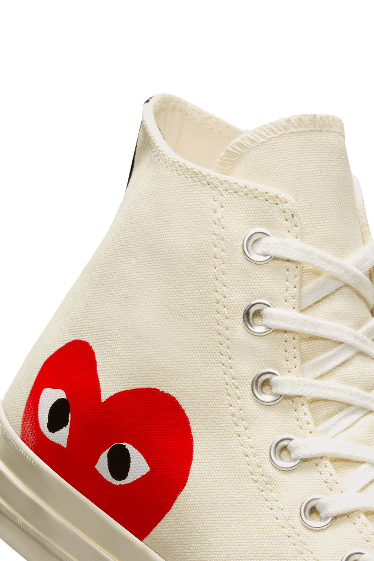X Comme Des Garçons Play Chuck Uzun Bej Sneakers