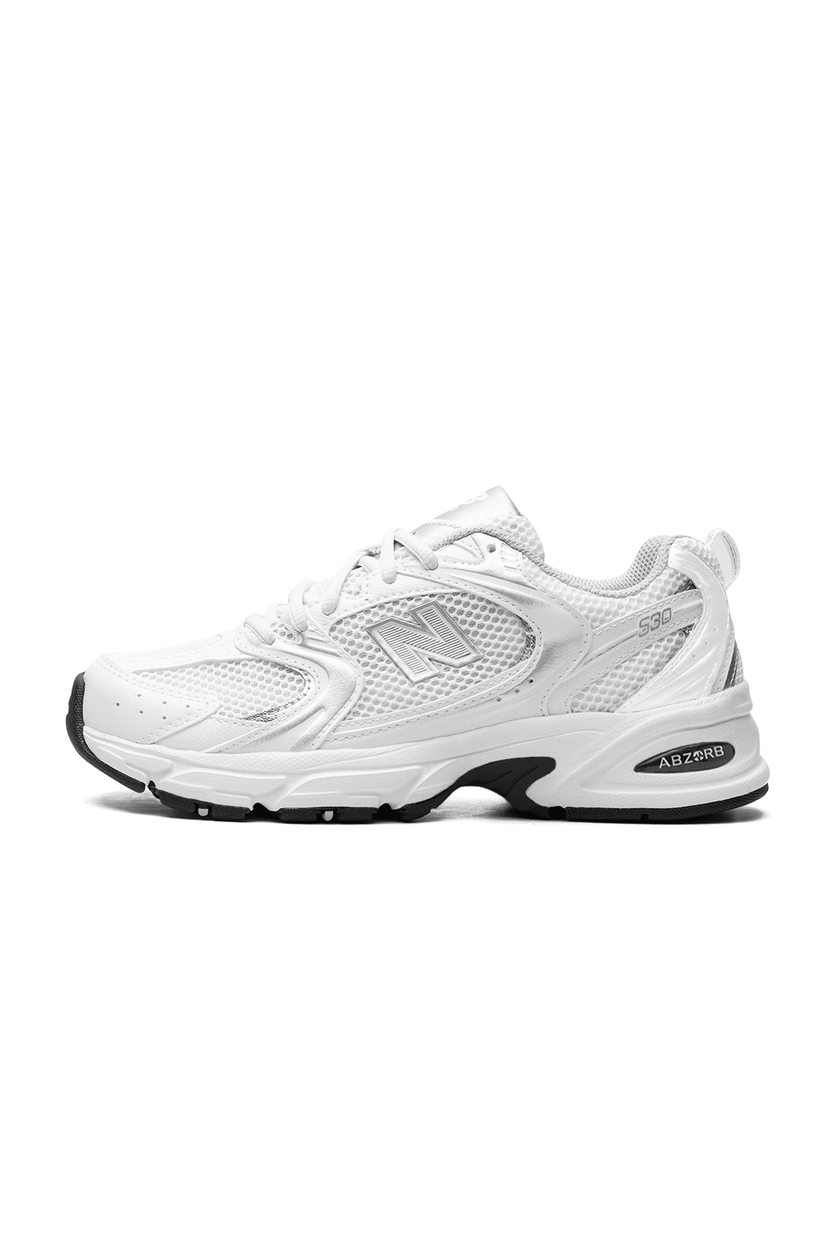 530 White Metallic Sneakers