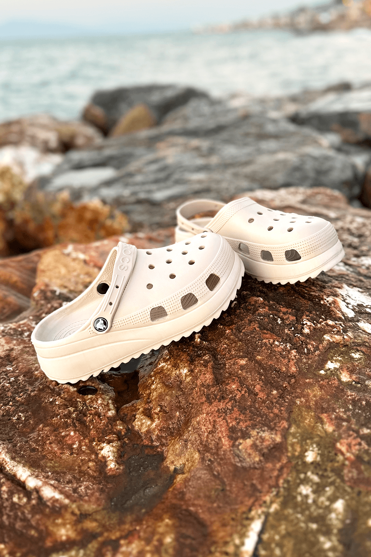 Classic Platform Clog Bej Terlik