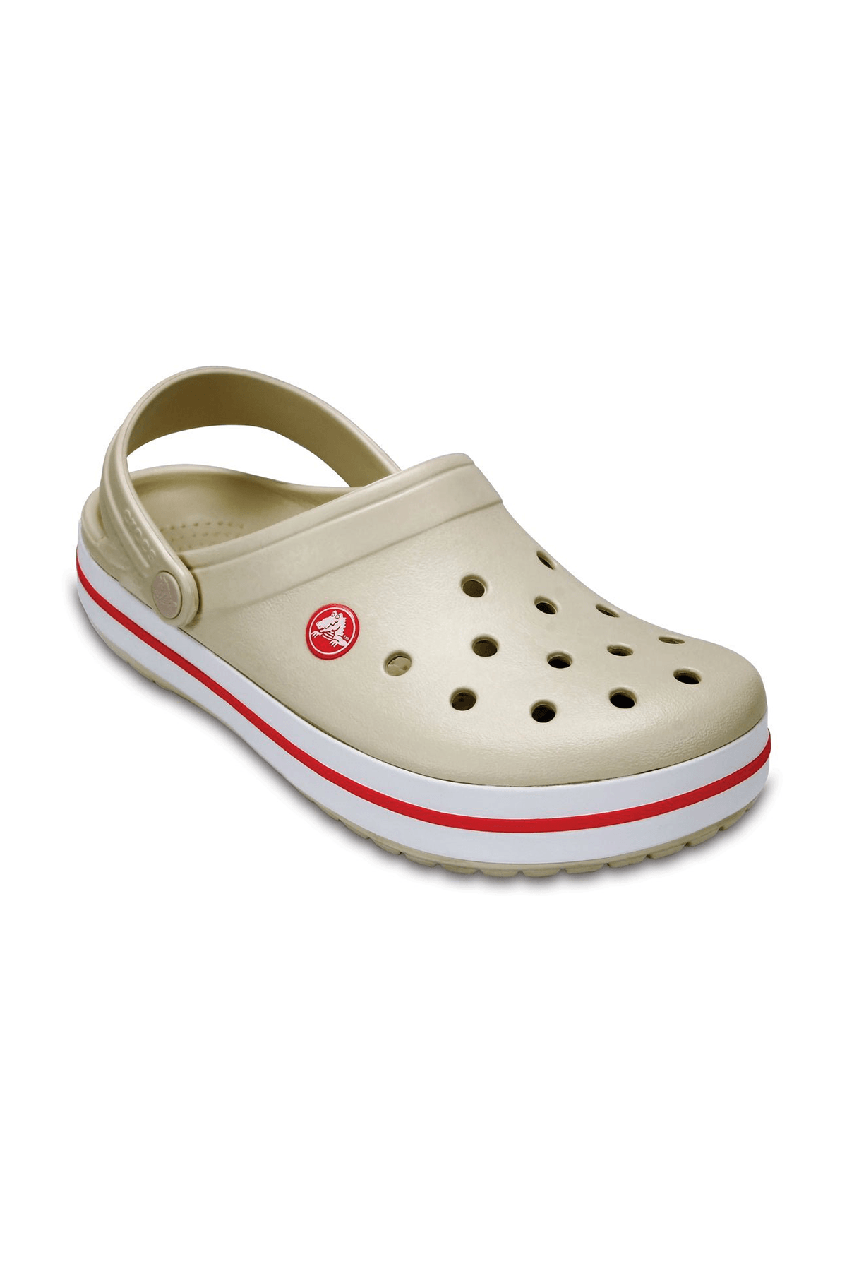 Crocband Bej Kırmızı Terlik