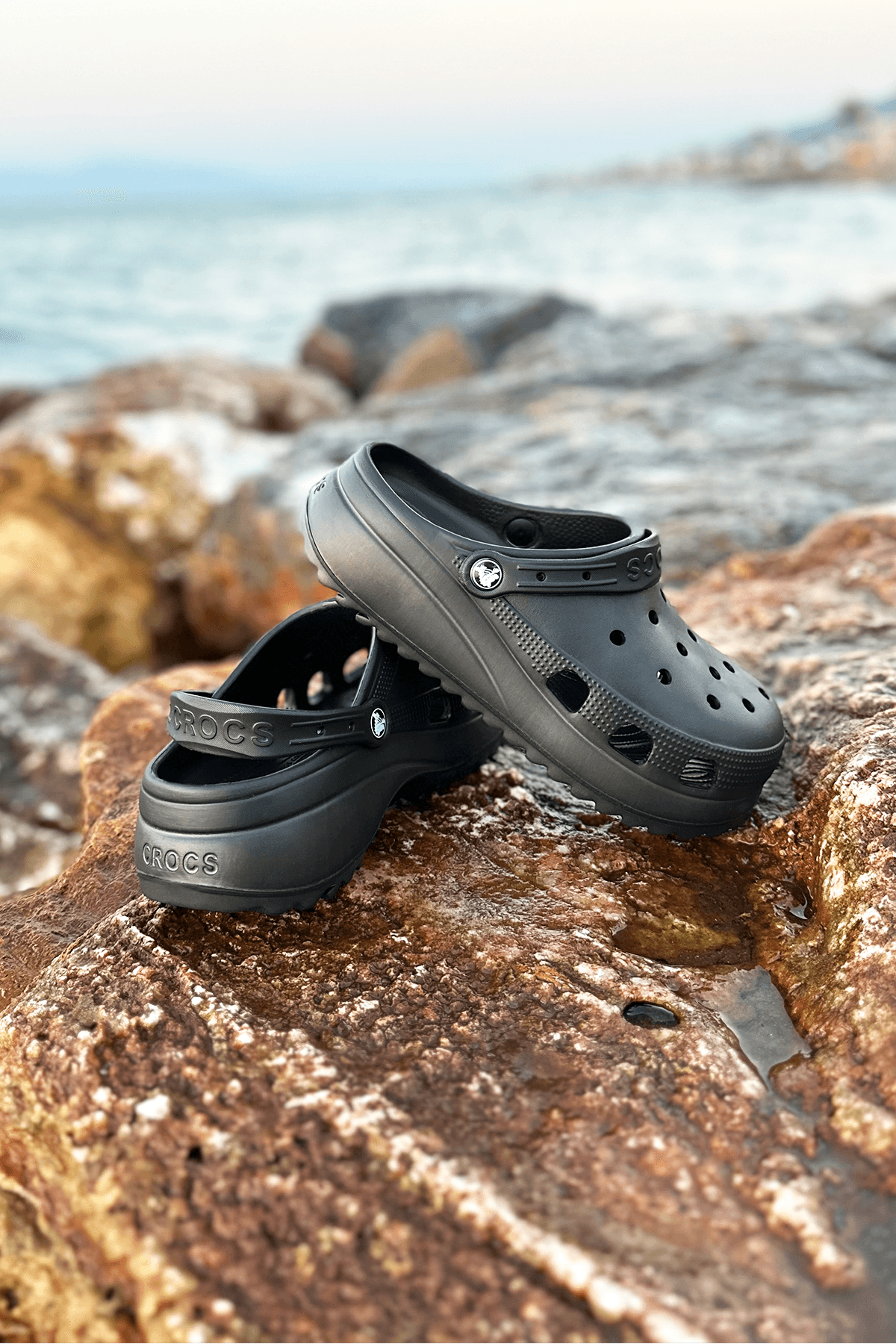 Classic Platform Clog Siyah Terlik