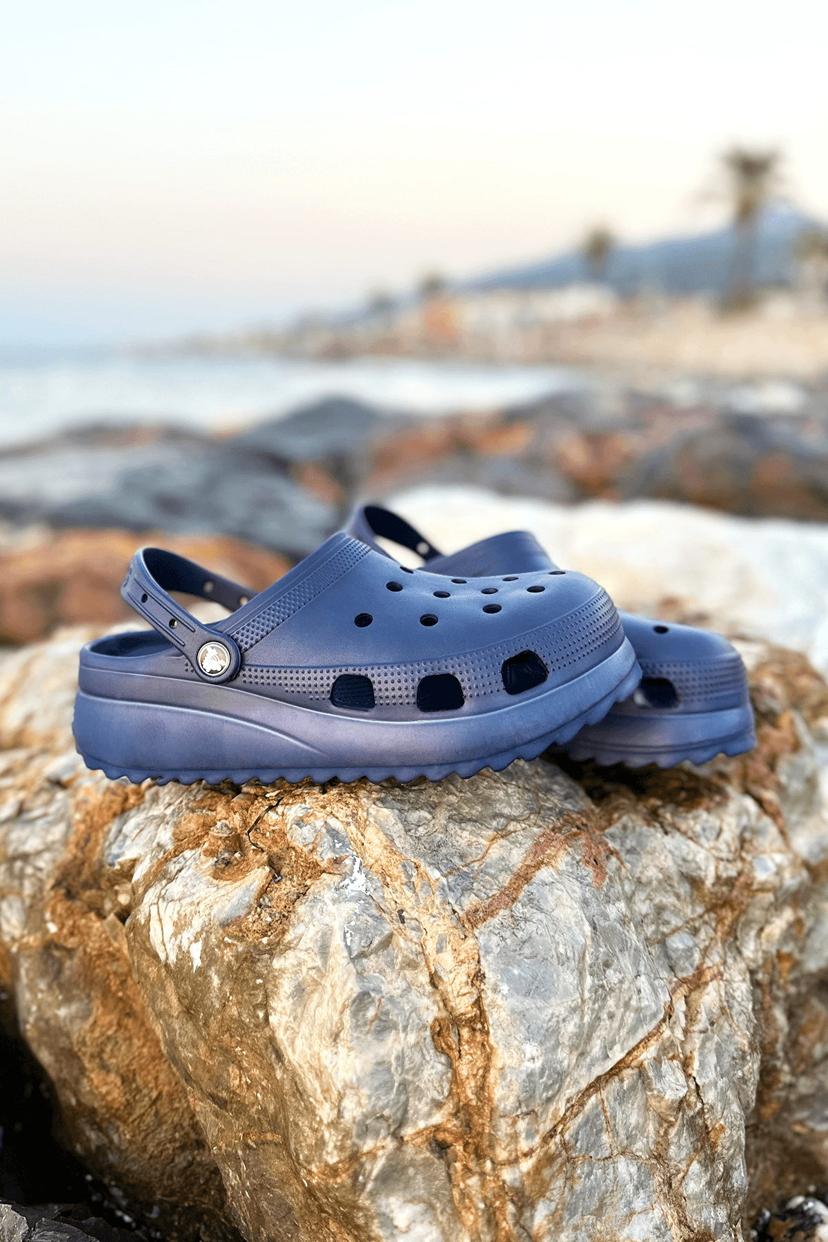 Classic Platform Clog Lacivert Terlik