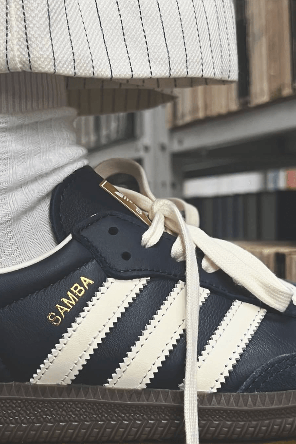 Samba Beyaz Lacivert Sneakers