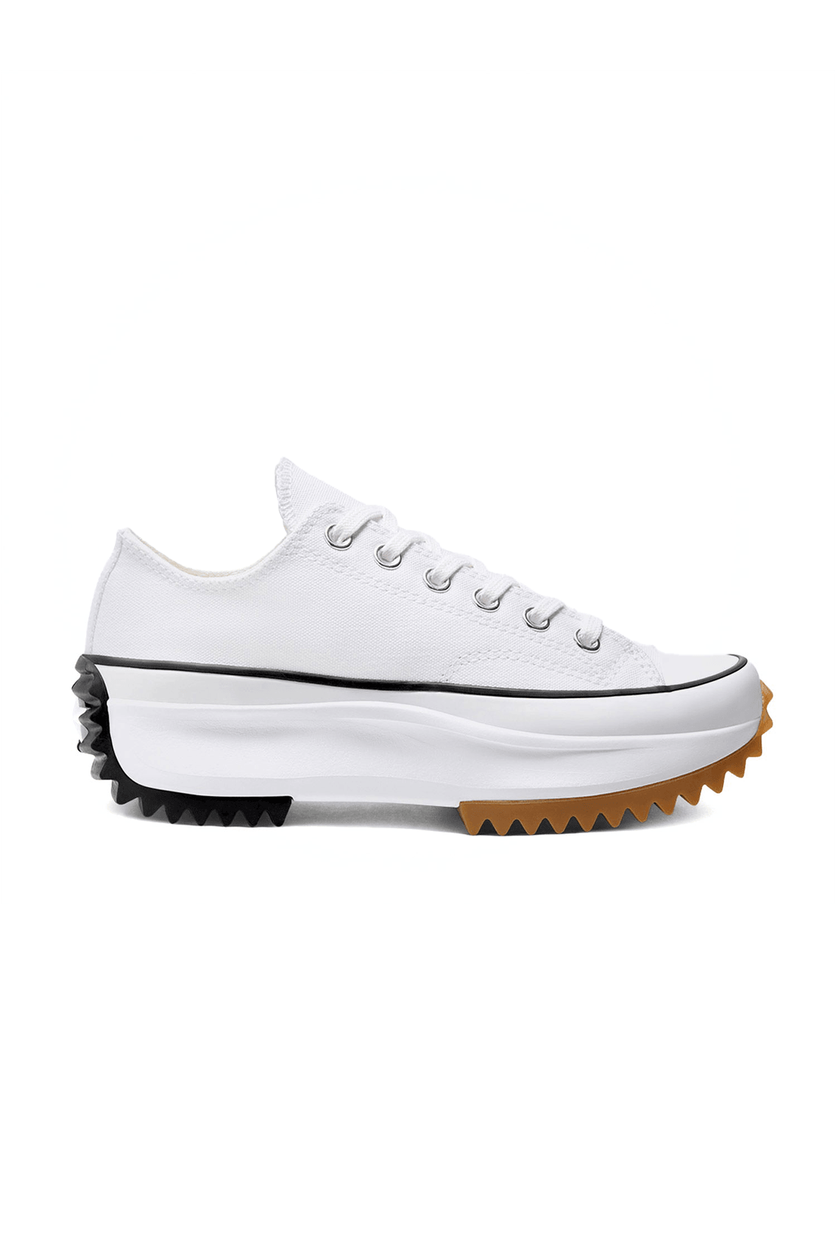 Run Star Hike Canvas Platform Kısa Beyaz Sneakers