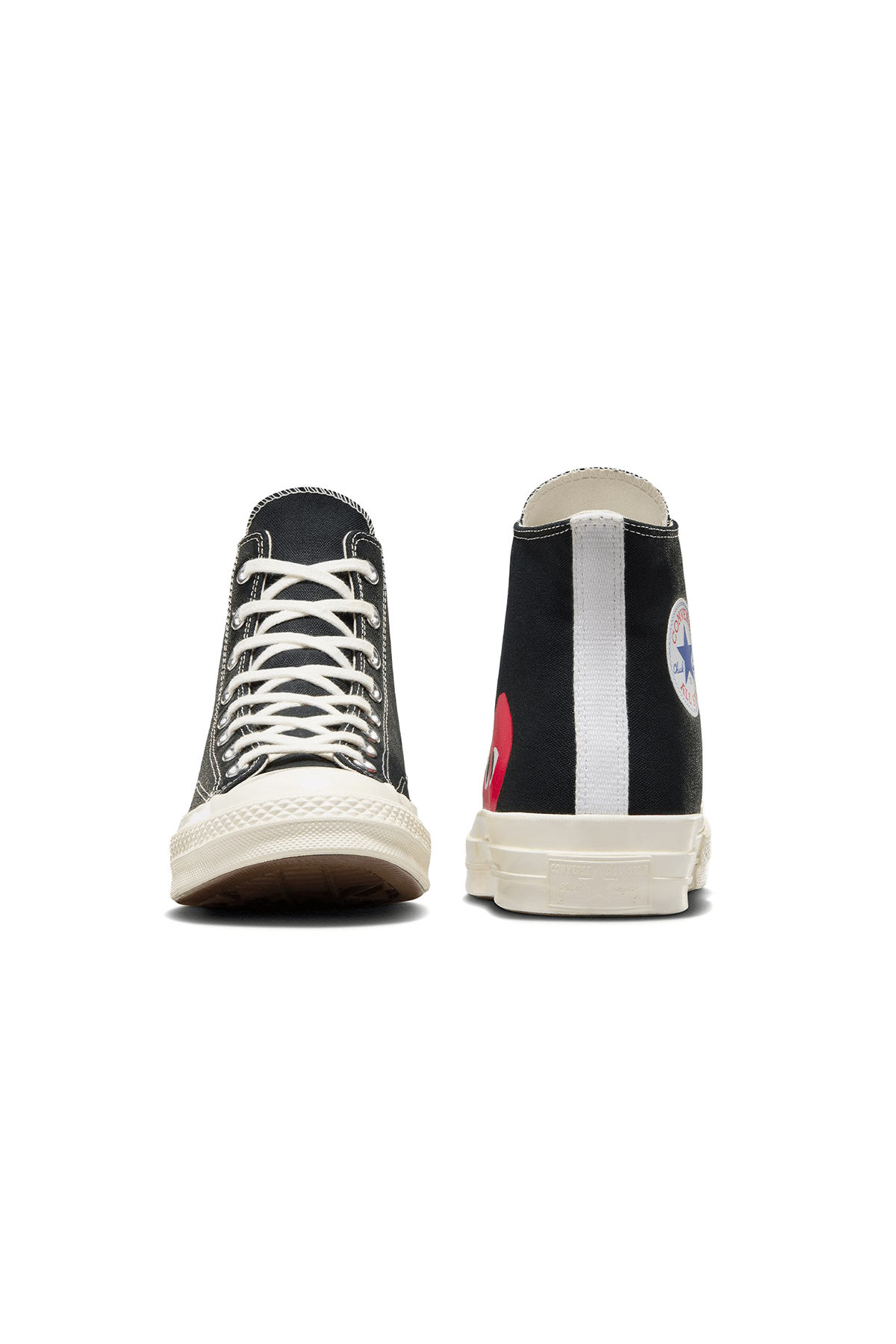 X Comme Des Garçons Play Chuck Uzun Siyah Sneakers