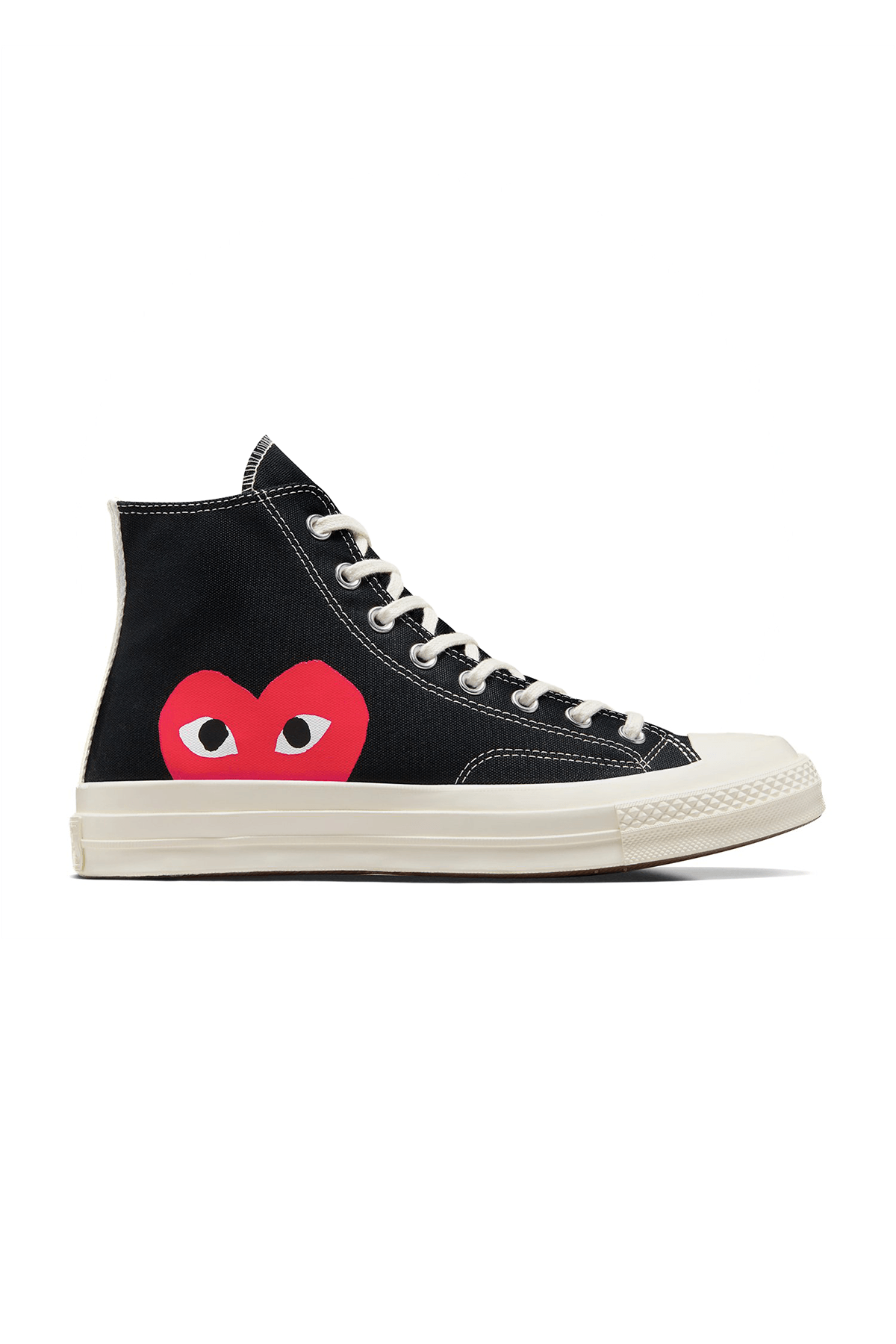 X Comme Des Garçons Play Chuck Uzun Siyah Sneakers