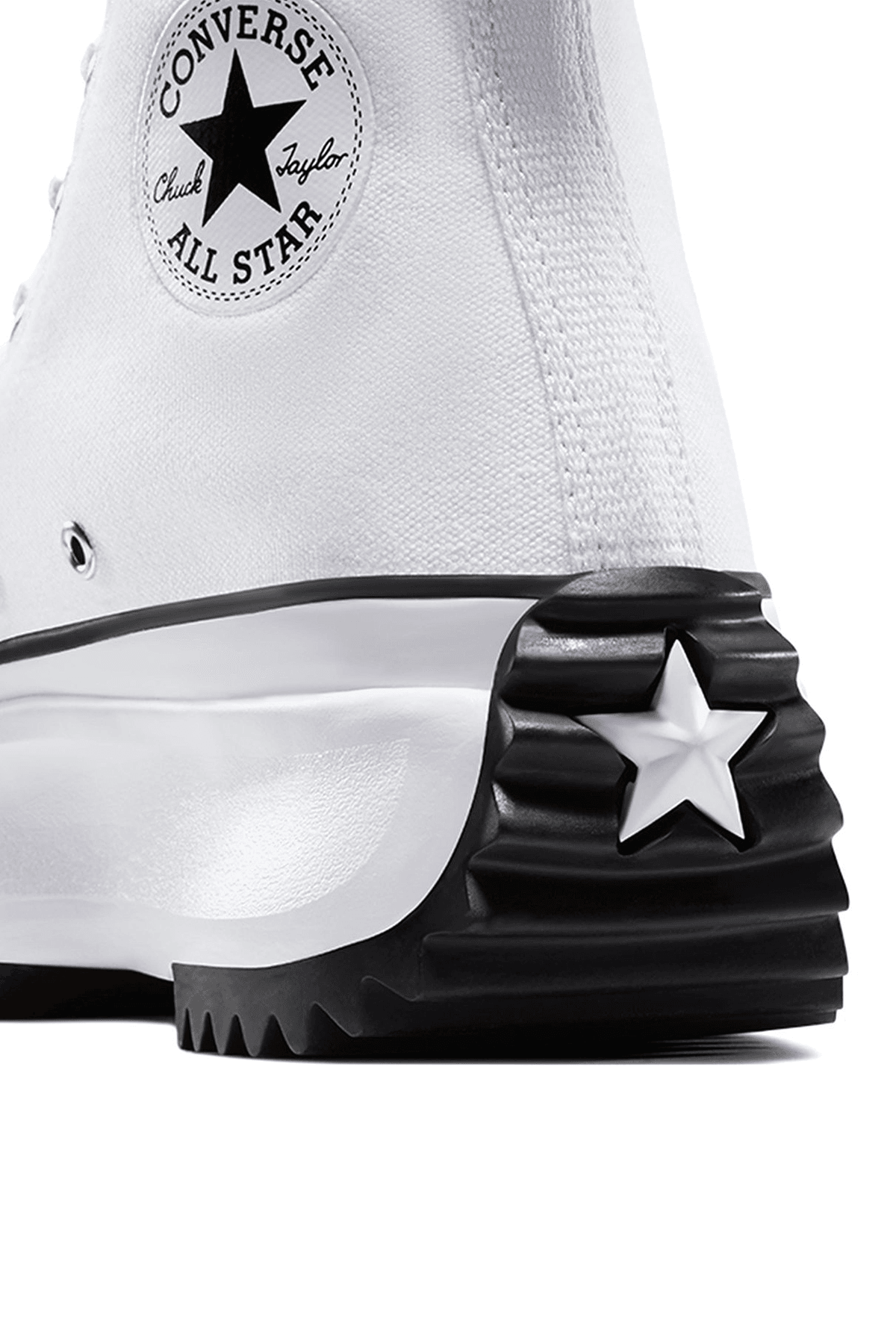 Run Star Hike Canvas Platform Uzun Beyaz Sneakers