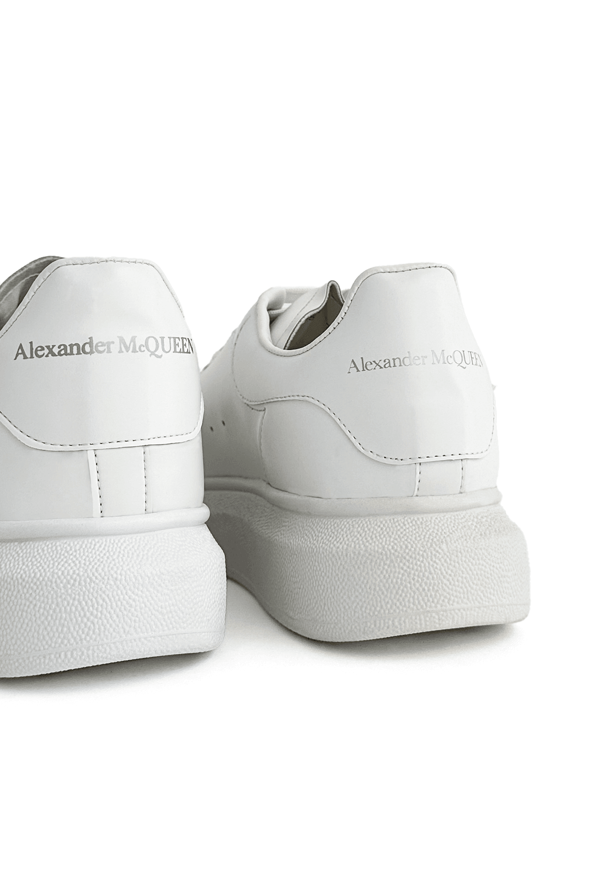 Street Style Logo Platform Beyaz Sneakers