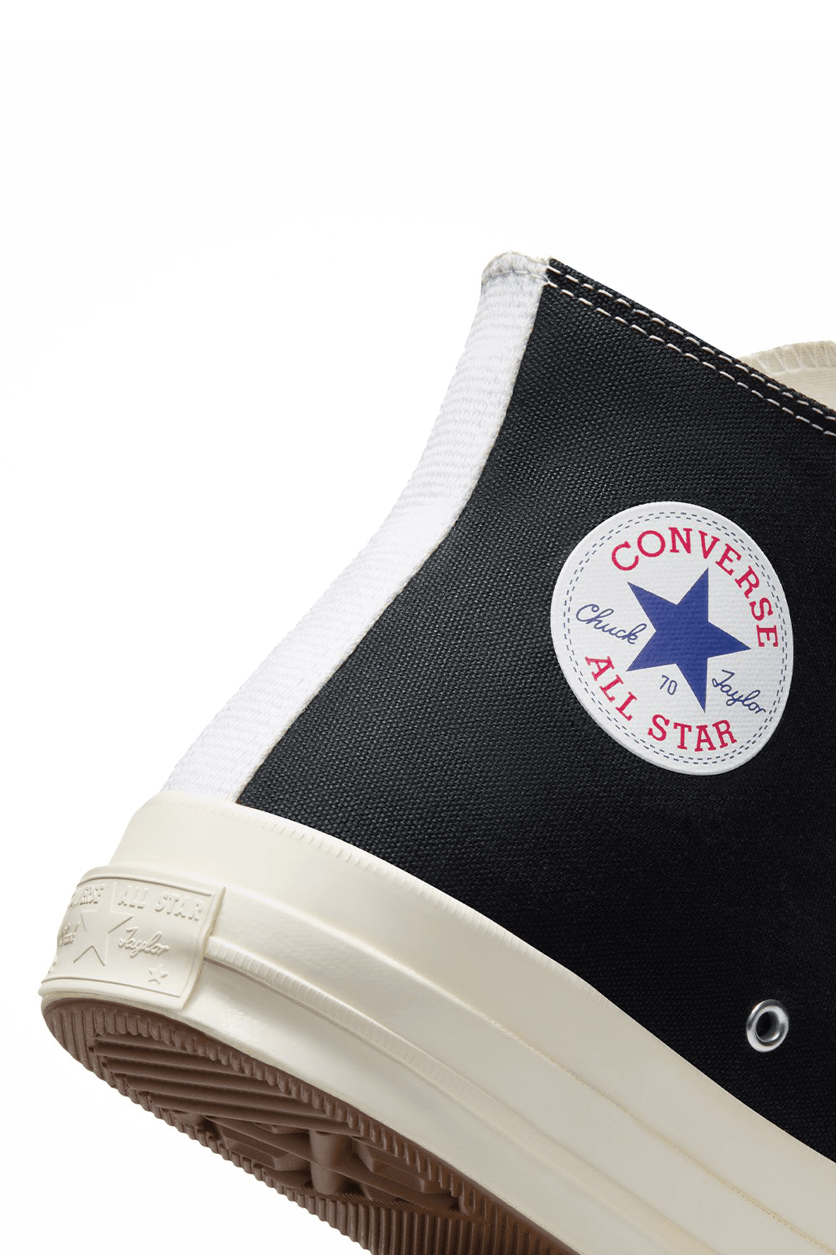 X Comme Des Garçons Play Chuck Uzun Siyah Sneakers