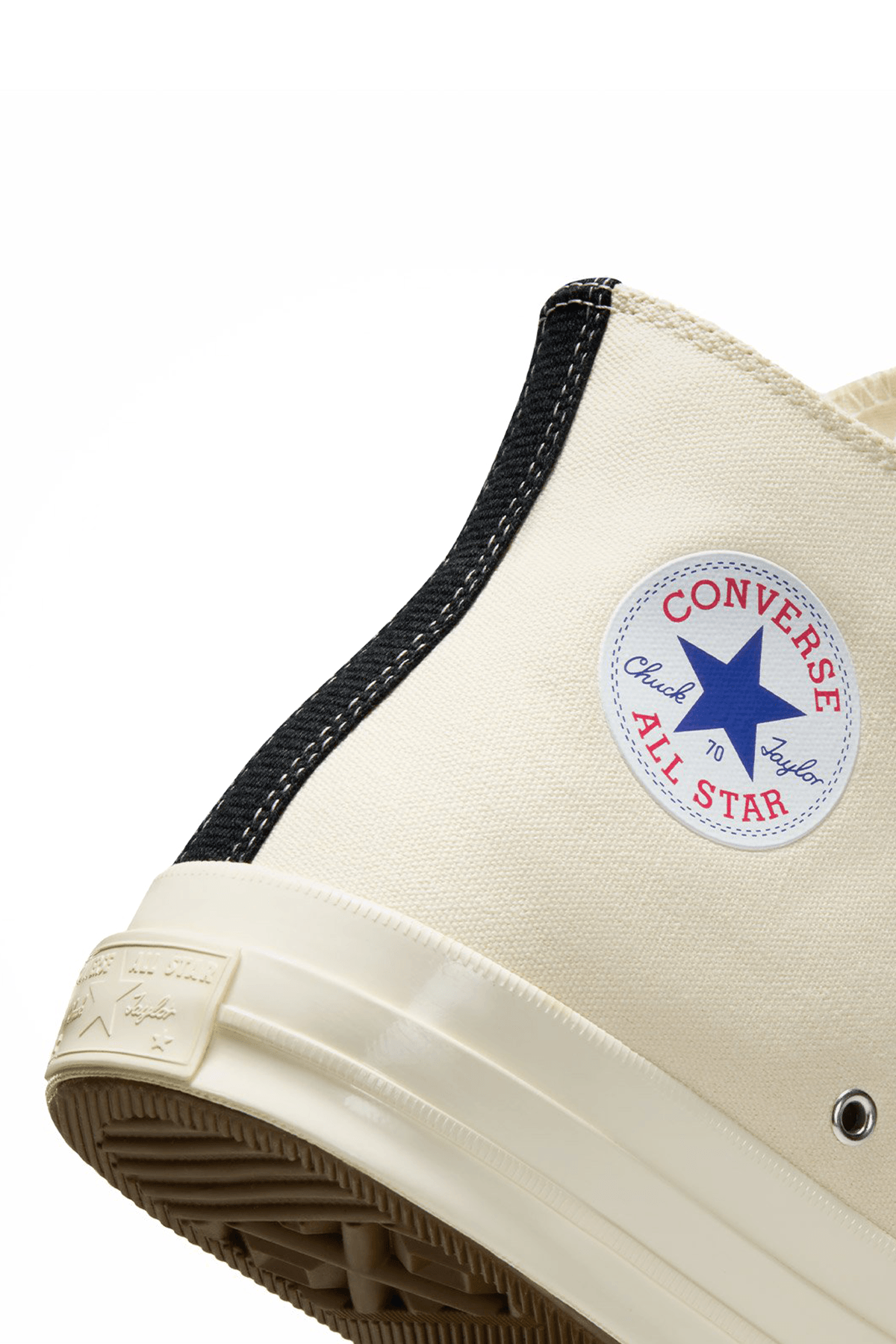 X Comme Des Garçons Play Chuck Uzun Bej Sneakers