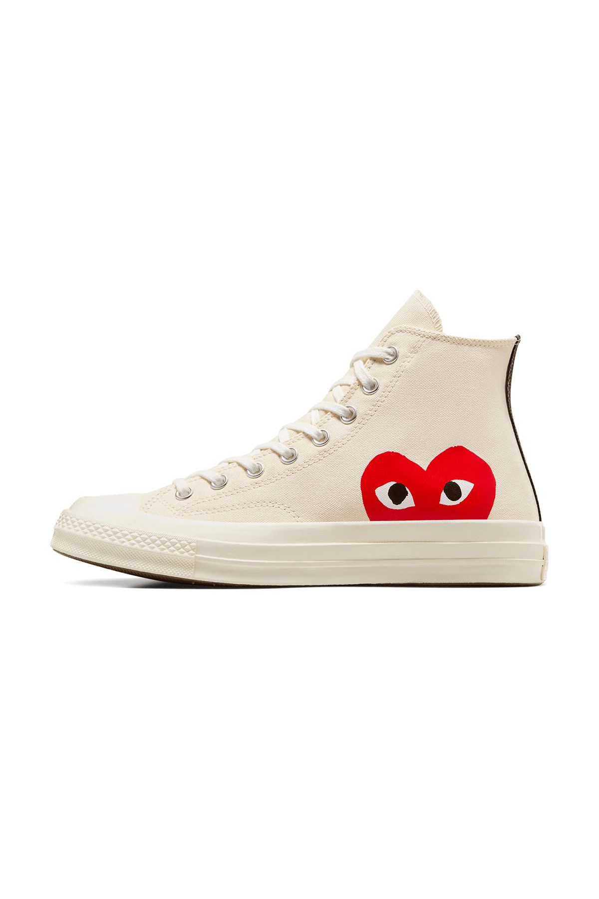 X Comme Des Garçons Play Chuck Uzun Bej Sneakers