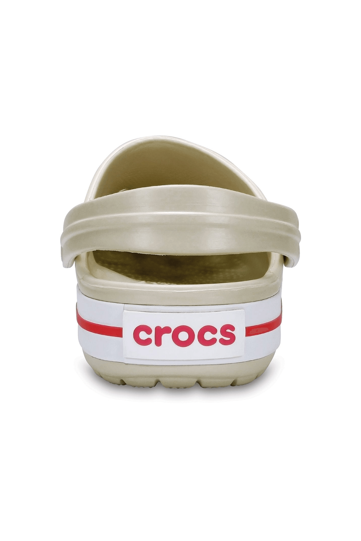 Crocband Bej Kırmızı Terlik