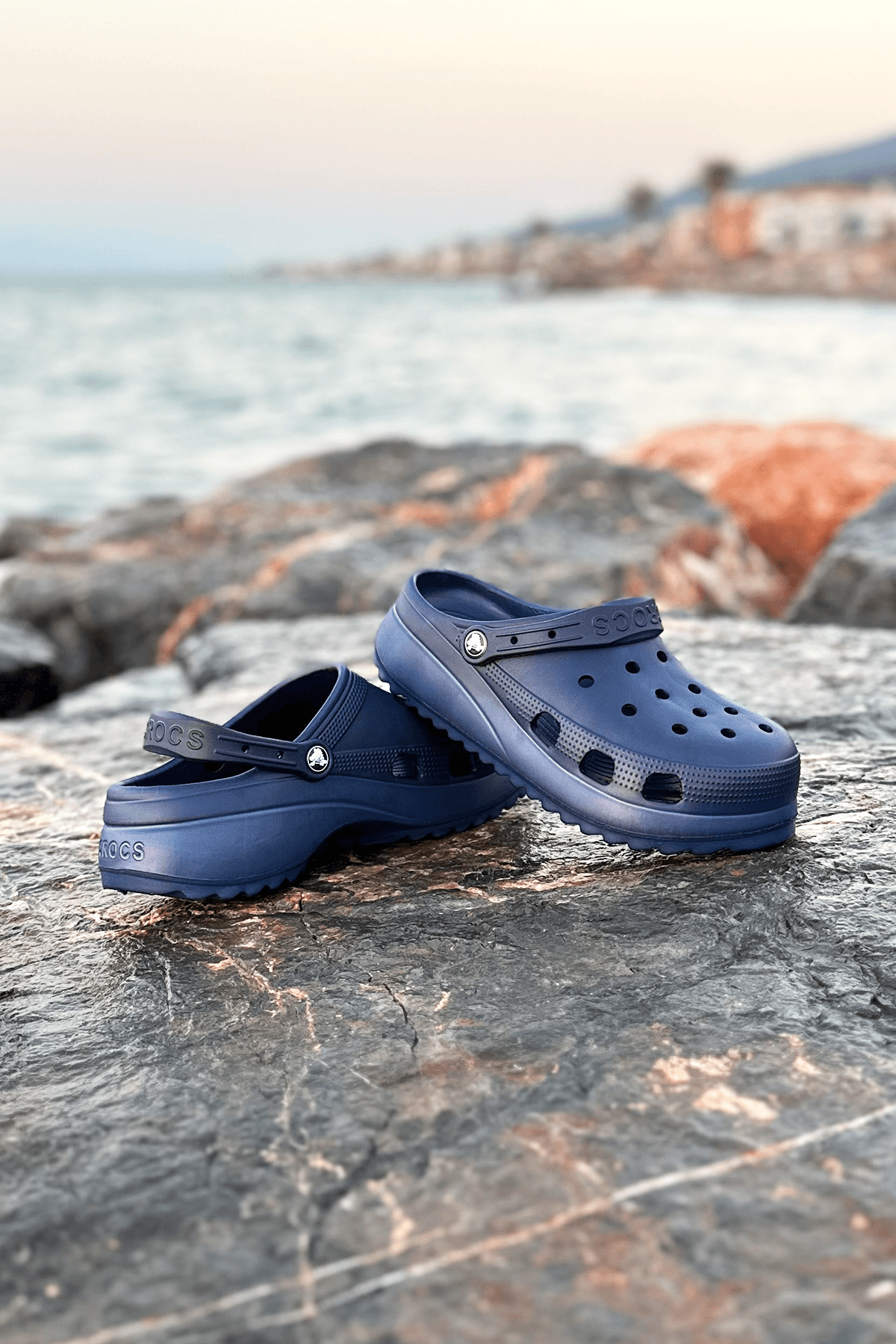 Classic Platform Clog Lacivert Terlik