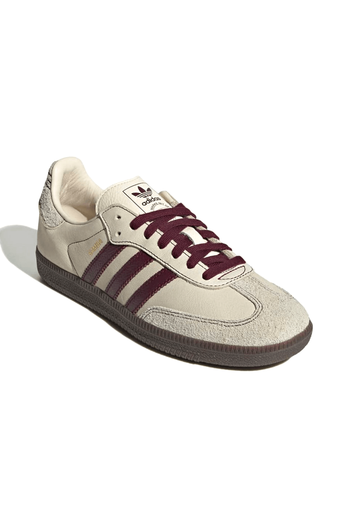 Samba Cream Burgundy Sneakers