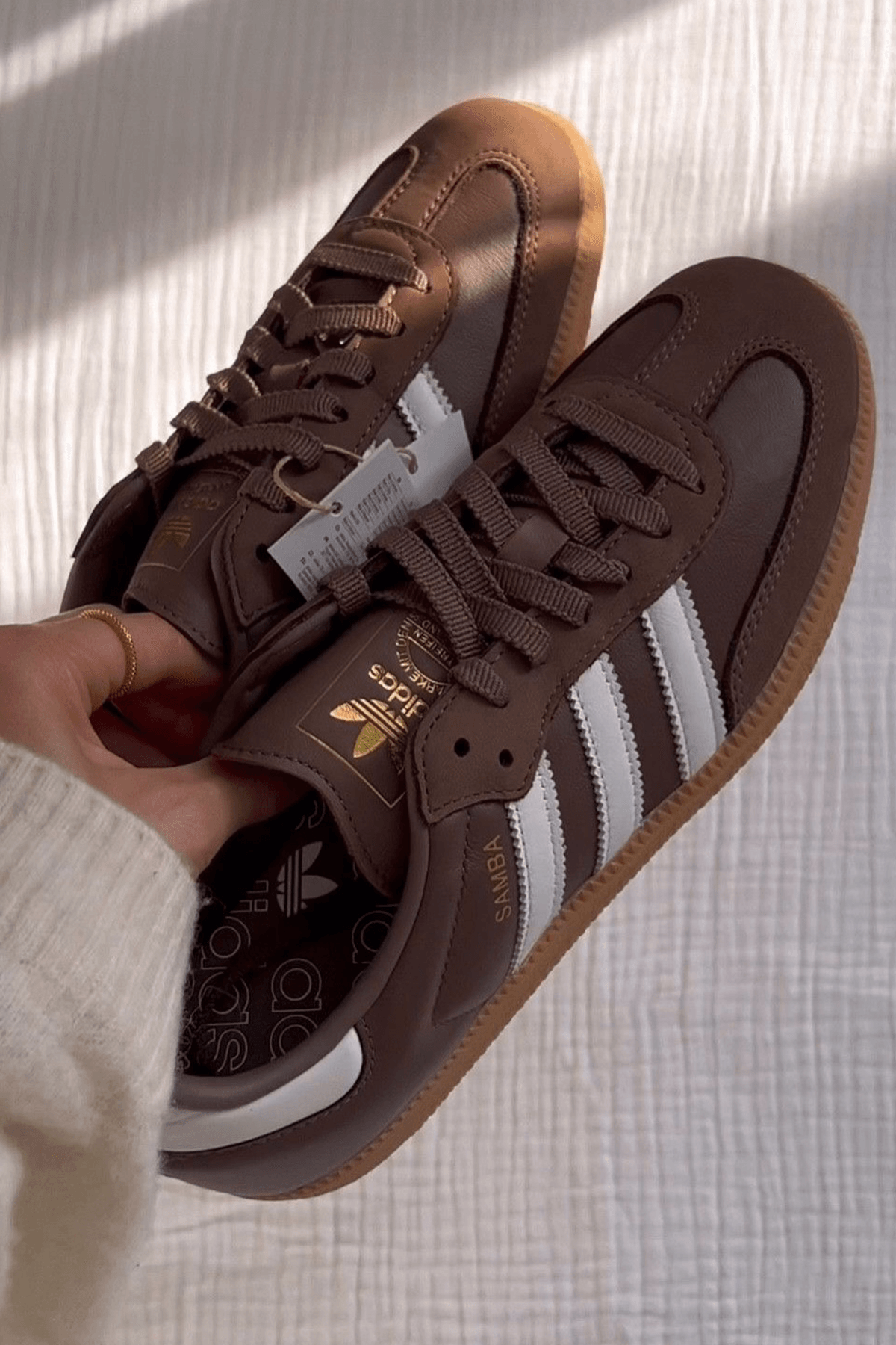 Samba Brown White Sneakers
