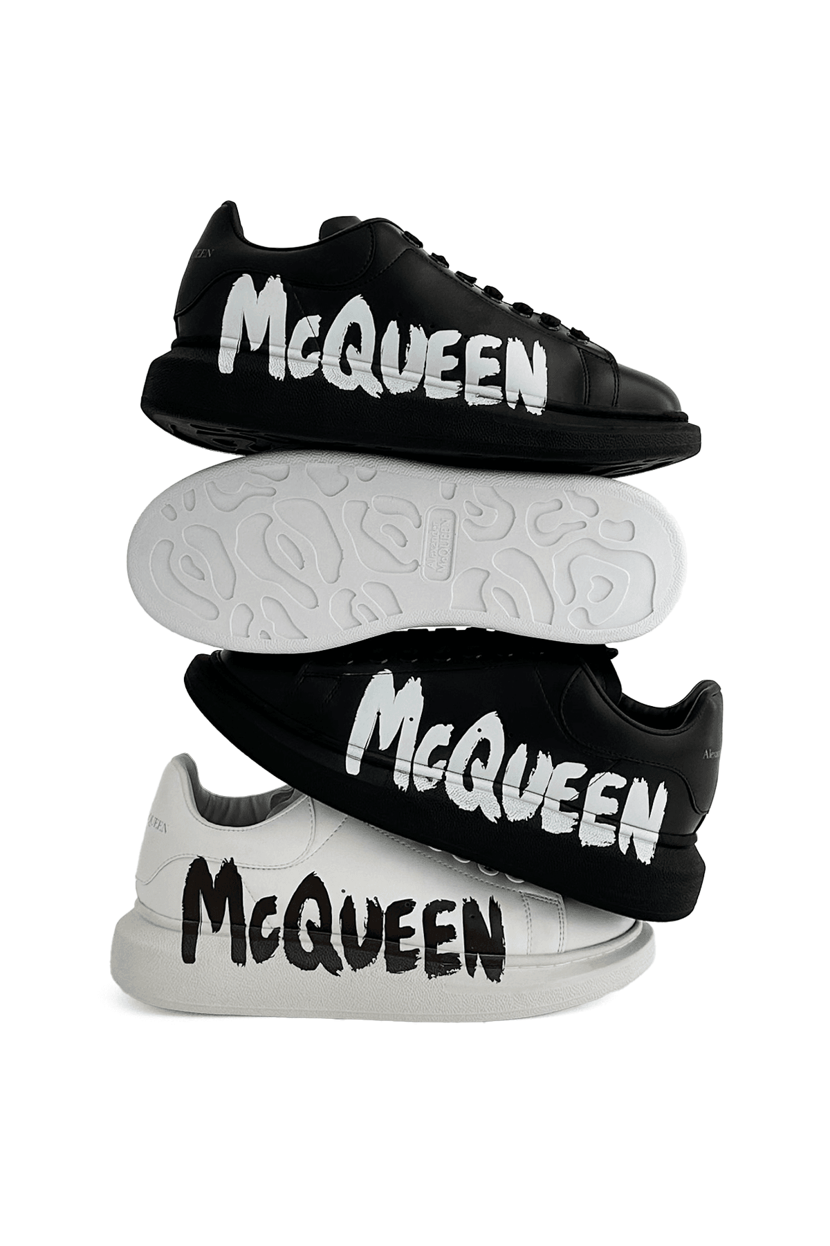Street Style Logo Platform Beyaz Sneakers