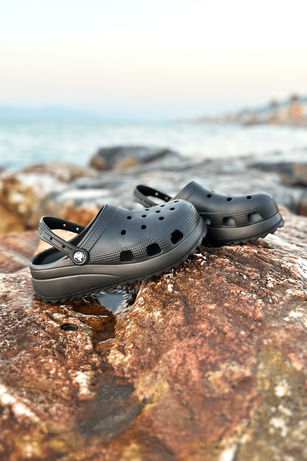 Classic Platform Clog Siyah Terlik