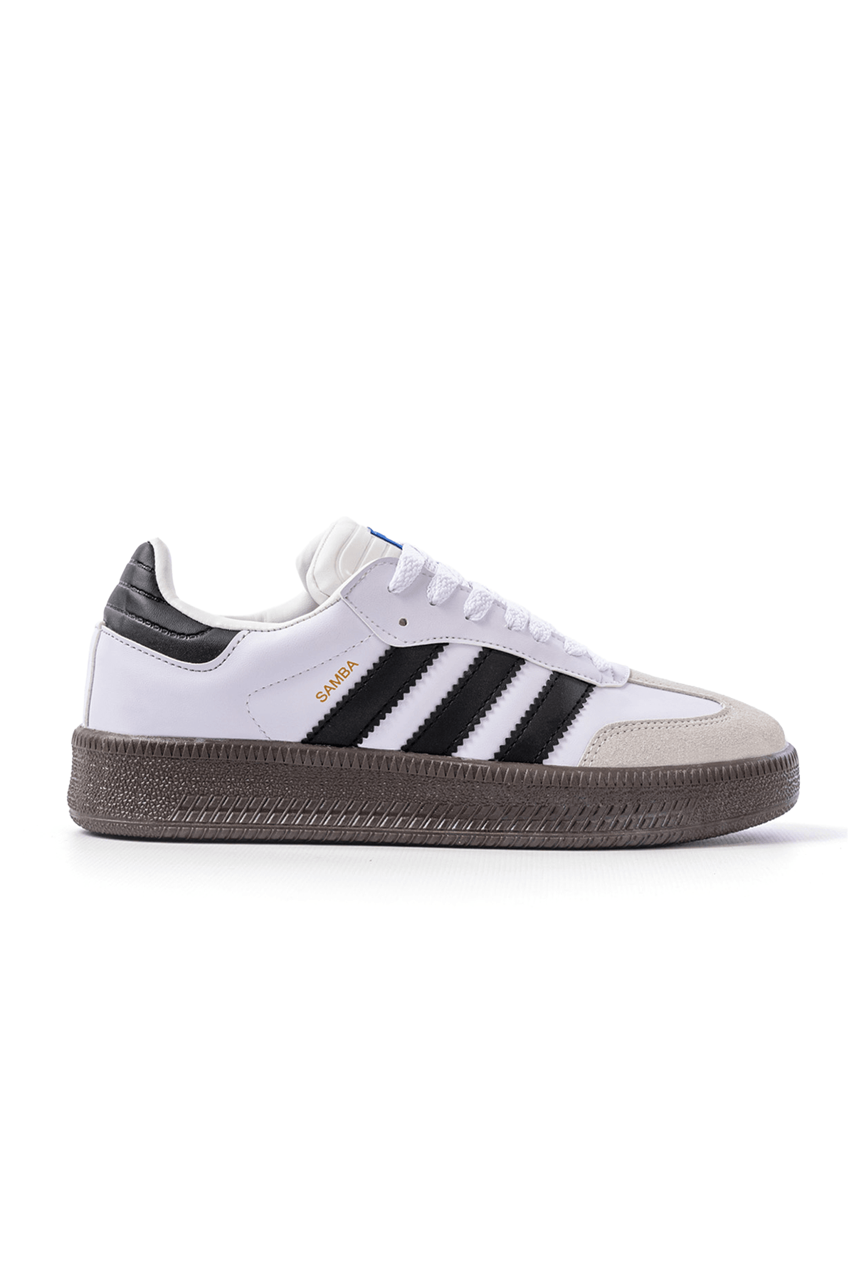 Sambae OG Kadın Kalın Taban Beyaz Siyah Sneakers
