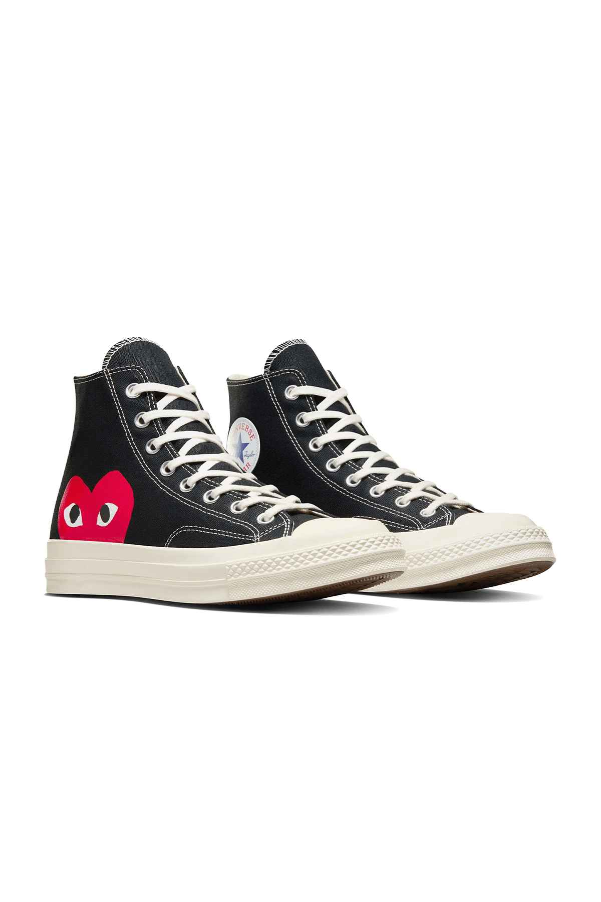X Comme Des Garçons Play Chuck Uzun Siyah Sneakers