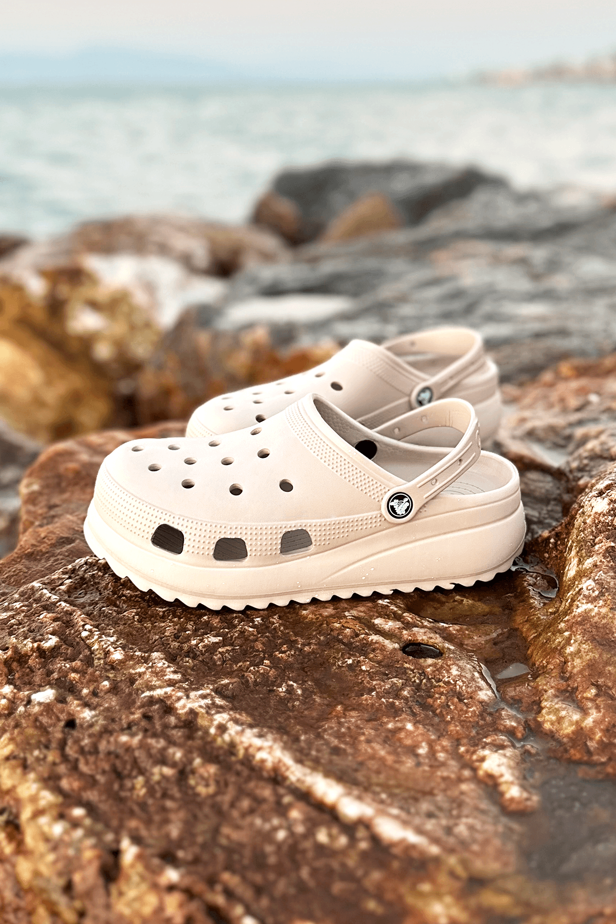 Classic Platform Clog Bej Terlik