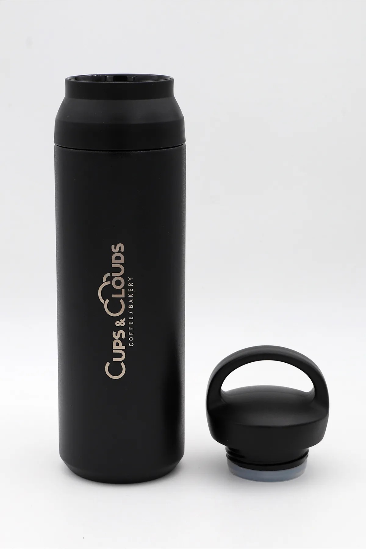 Tutacaklı Siyah Termos 500 ml